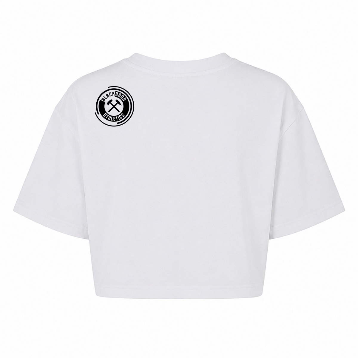 Blackbank Athletics - Ladies Cropped Oversized Tee - weiß - Rueckseite