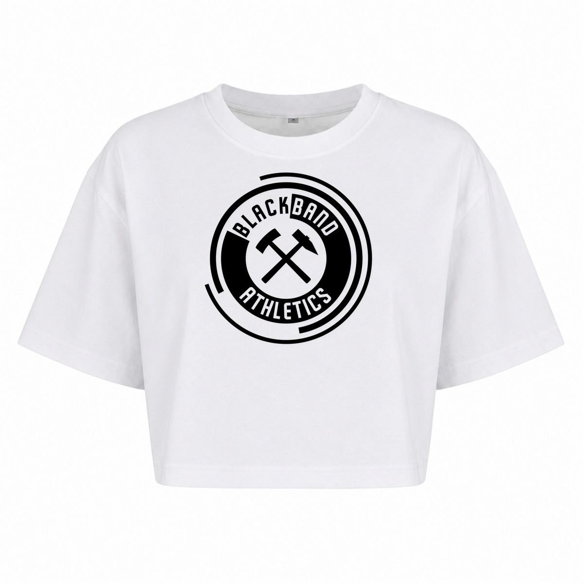 Blackbank Athletics - Ladies Cropped Oversized Tee - weiß