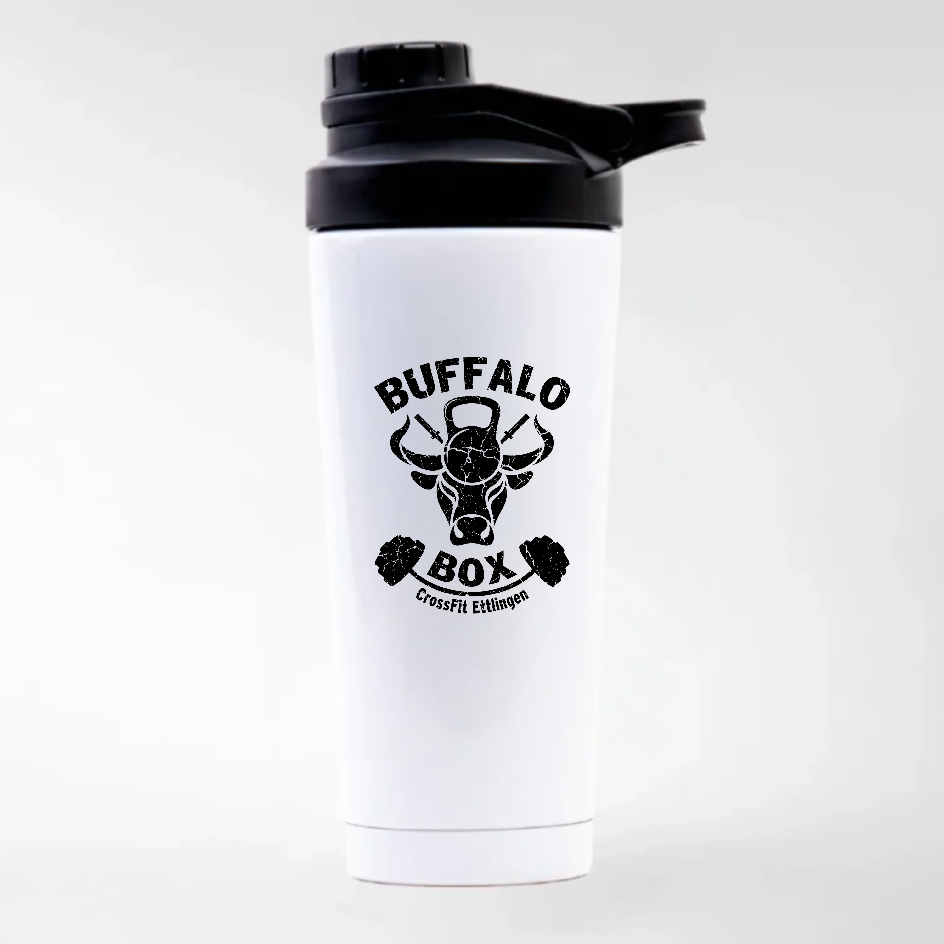 Buffalo - Shaker Weiss mit Print (Thermo) 700ml - Weiß