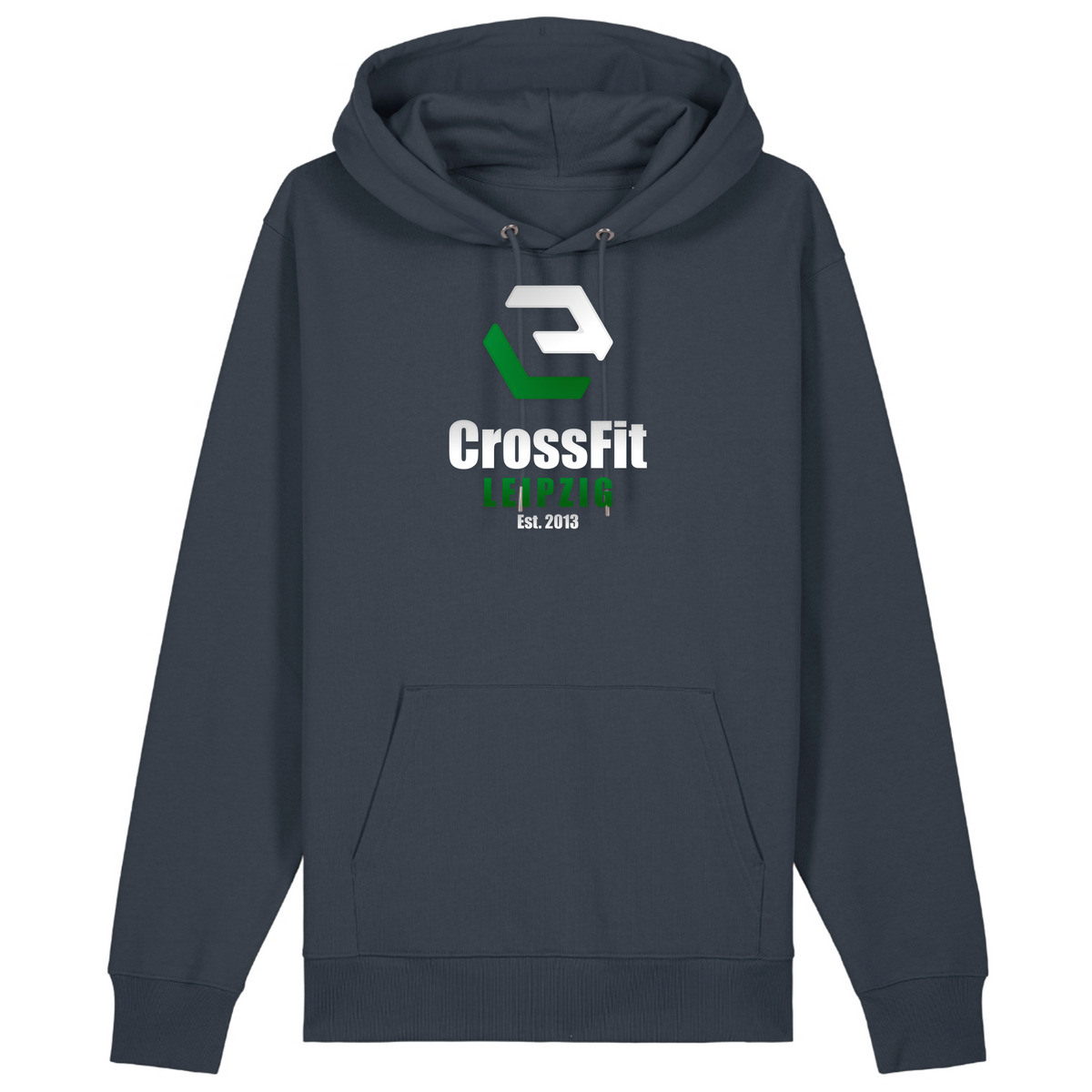 CF Leipzig - Male Shirt Cruiser 2.0 – Premium Unisex-Hoodie, Bio-Baumwolle - India Ink Grey