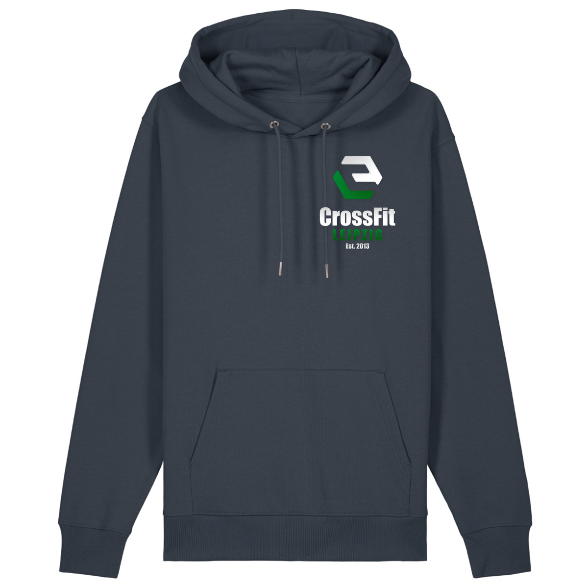 CF Leipzig - Male Shirt Cruiser 2.0 – Premium Unisex-Hoodie, Bio-Baumwolle - India Ink Grey