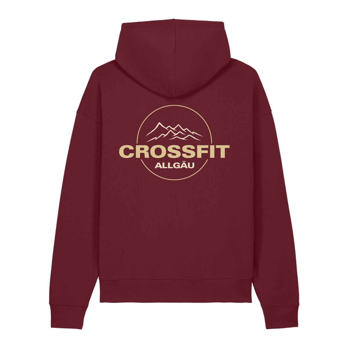 CrossFit Allgäu - Hoodie Double Logo (n) - Burgundy - Rueckseite