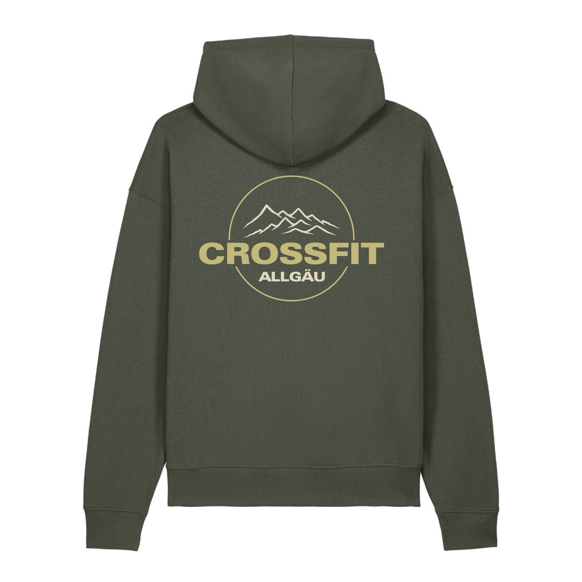 CrossFit Allgäu - Hoodie Double Logo (n) - Khaki - Rueckseite