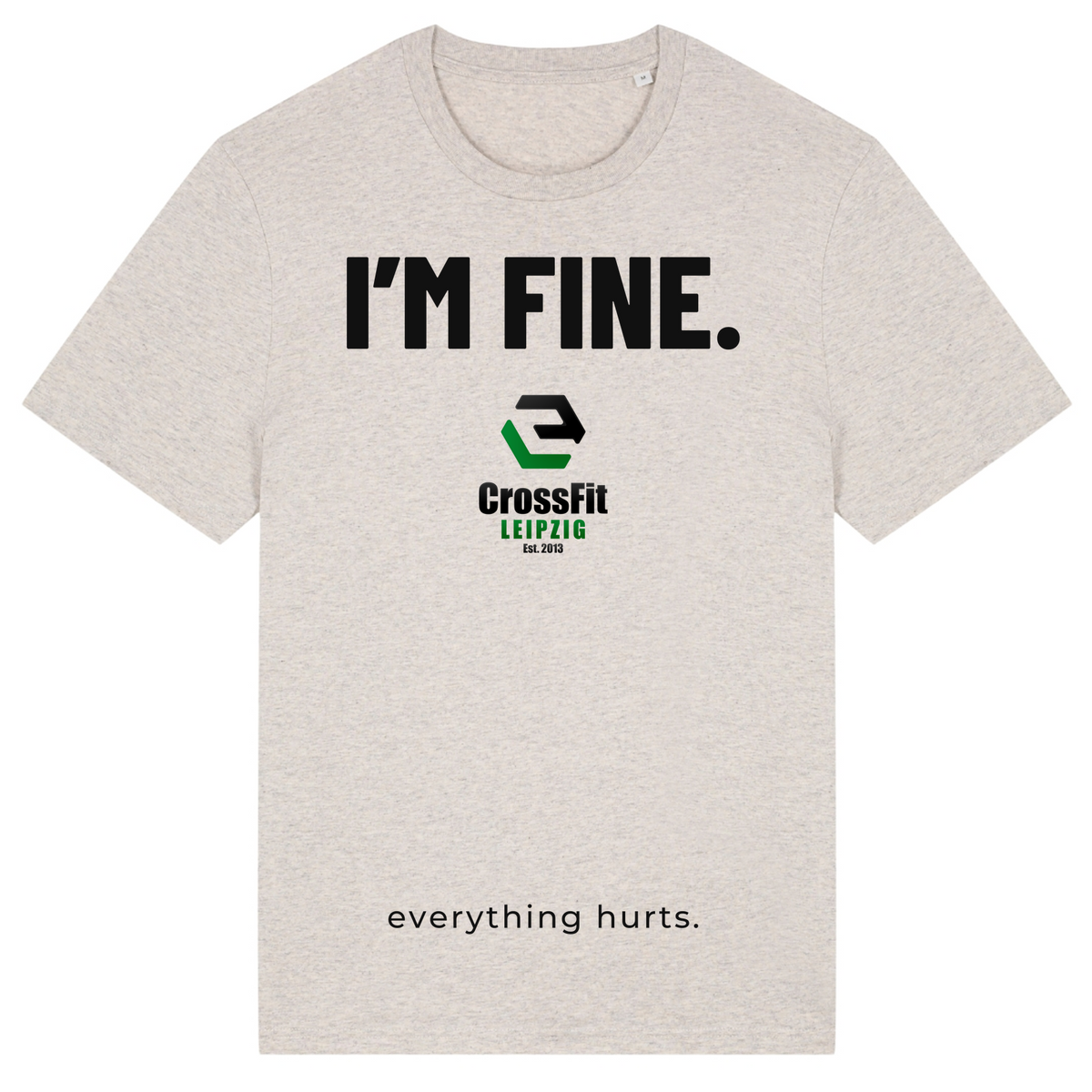 CF Leipzig - I´m Fine Male Shirt - Heather Haze Grey 