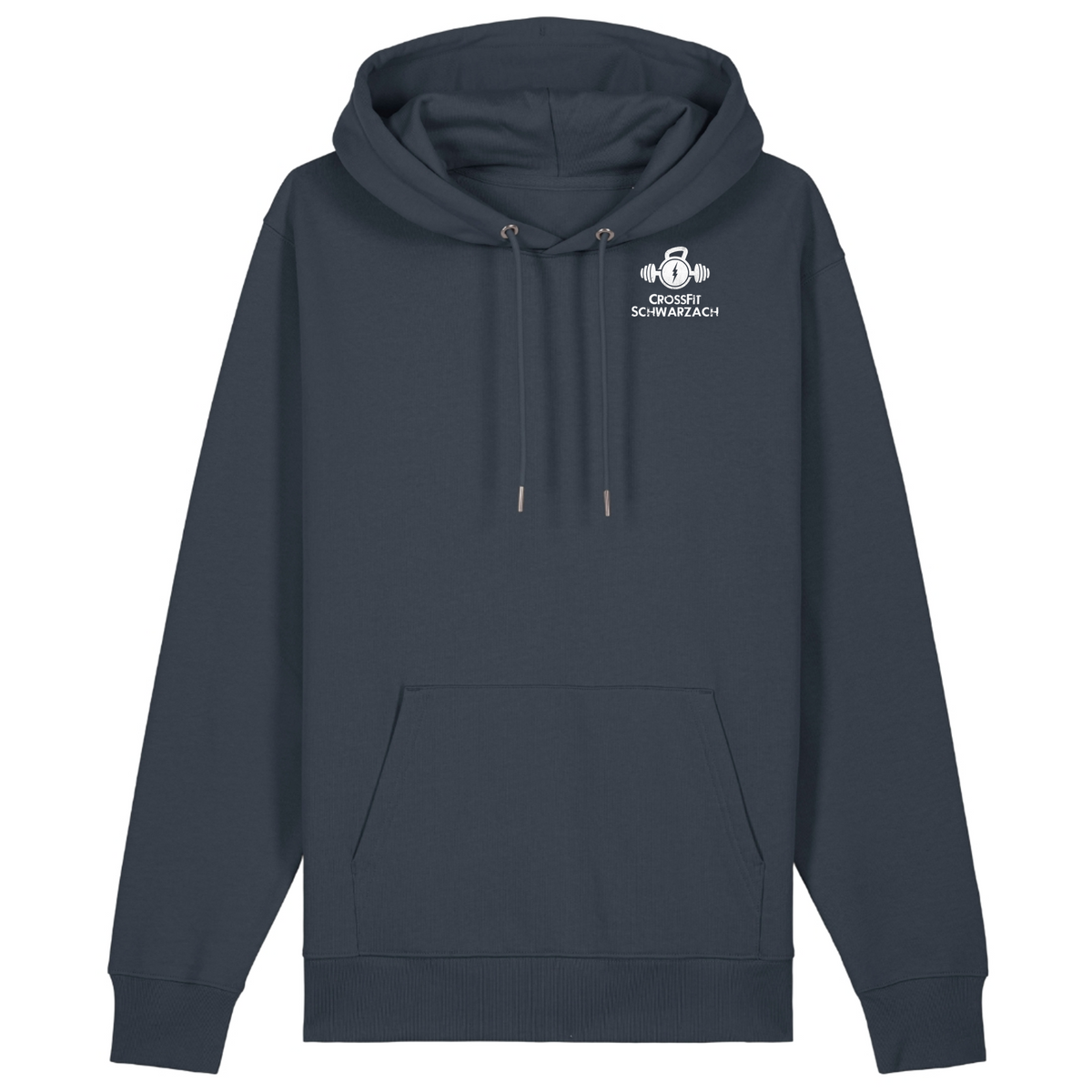 CF Schwarzach - Male Shirt Cruiser 2.0 – Premium Unisex-Hoodie, Bio-Baumwolle - India Ink Grey
