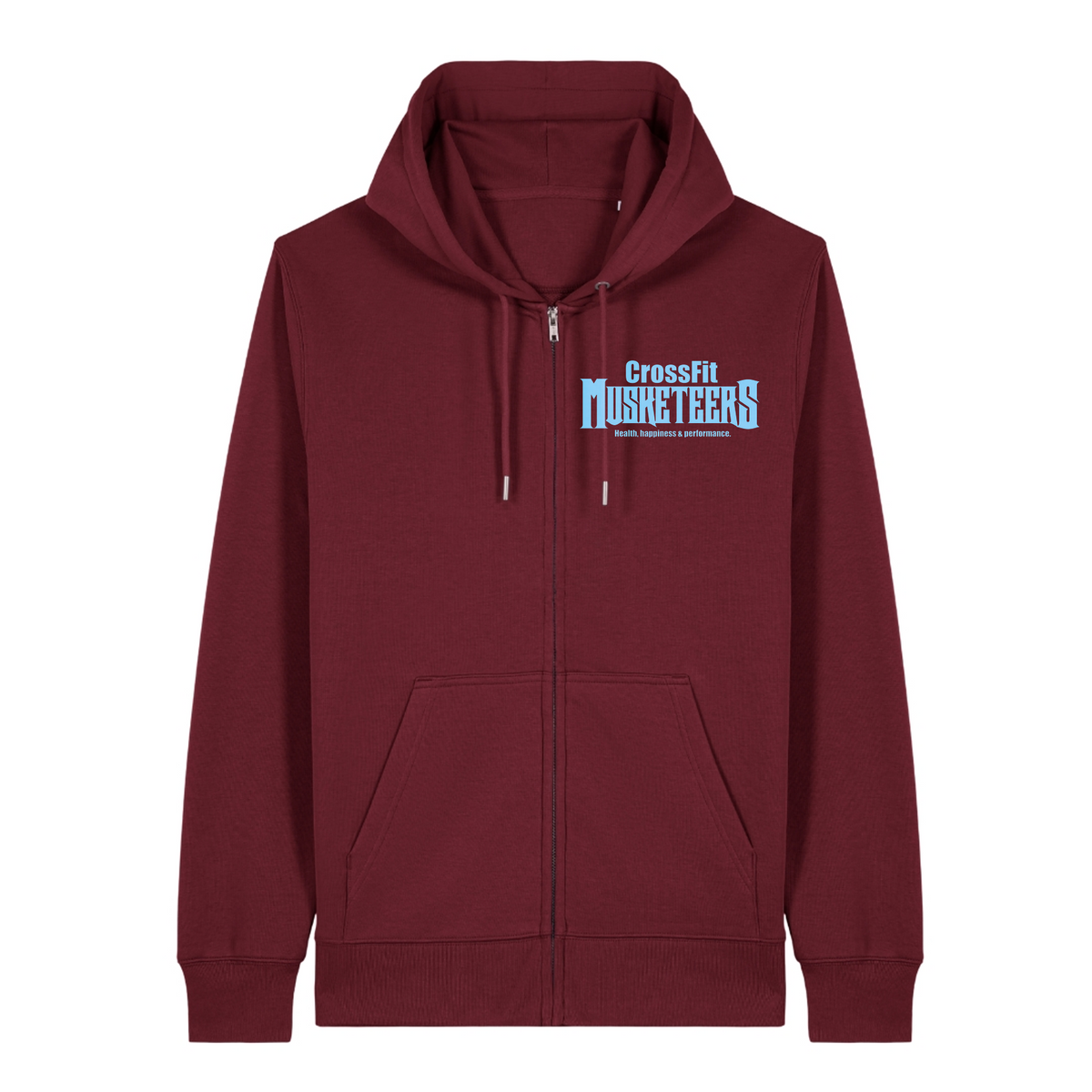 CF Musketeers -Unisex Zipper Jacke - Burgundy