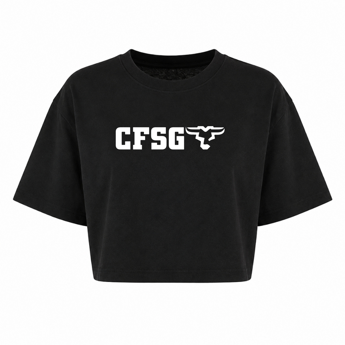 CFSG - Ladies Oversize Crop Shirt - schwarz