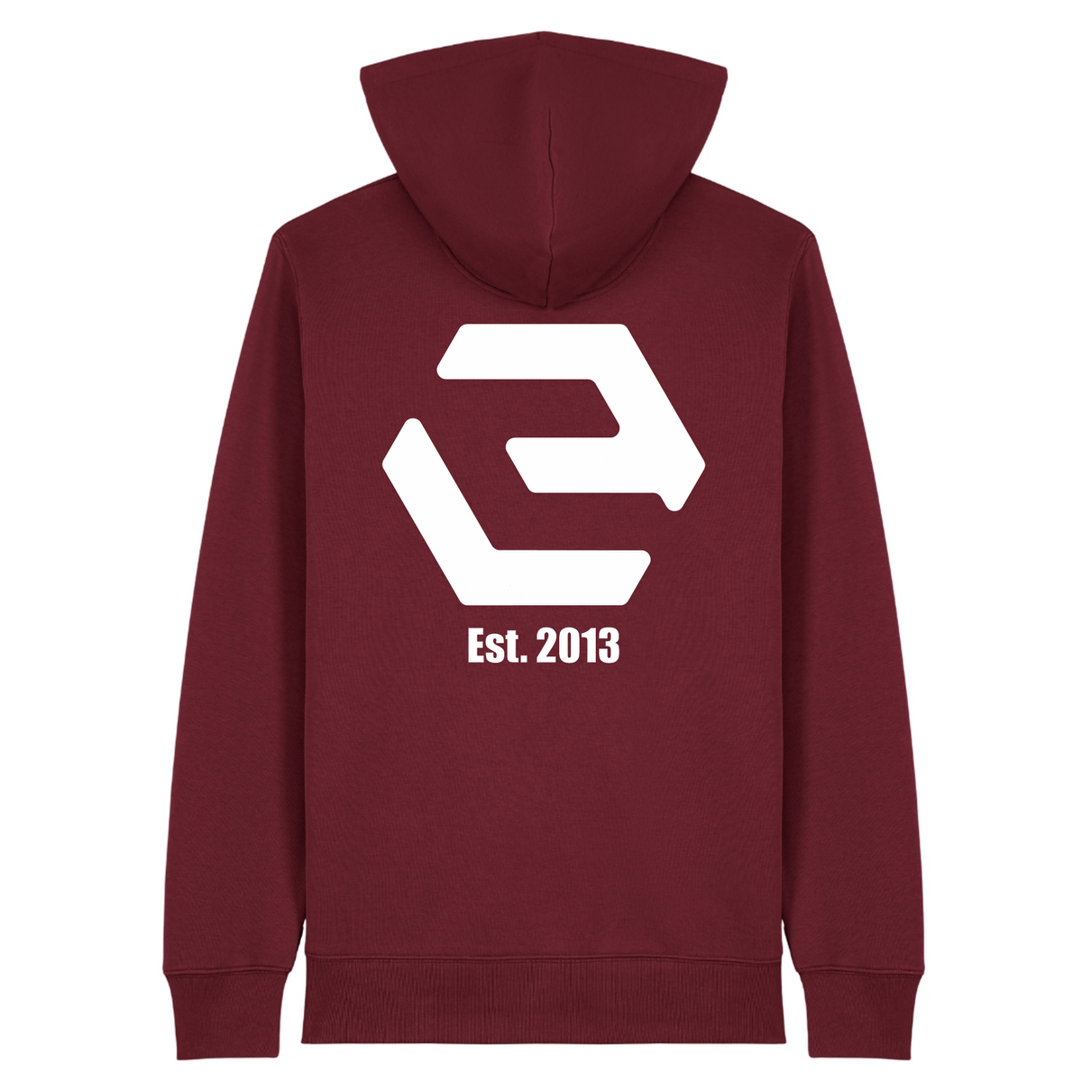 CF Leipzig - Unisex Zipper Hoodie (Jacke) - Burgundy - Rueckseite