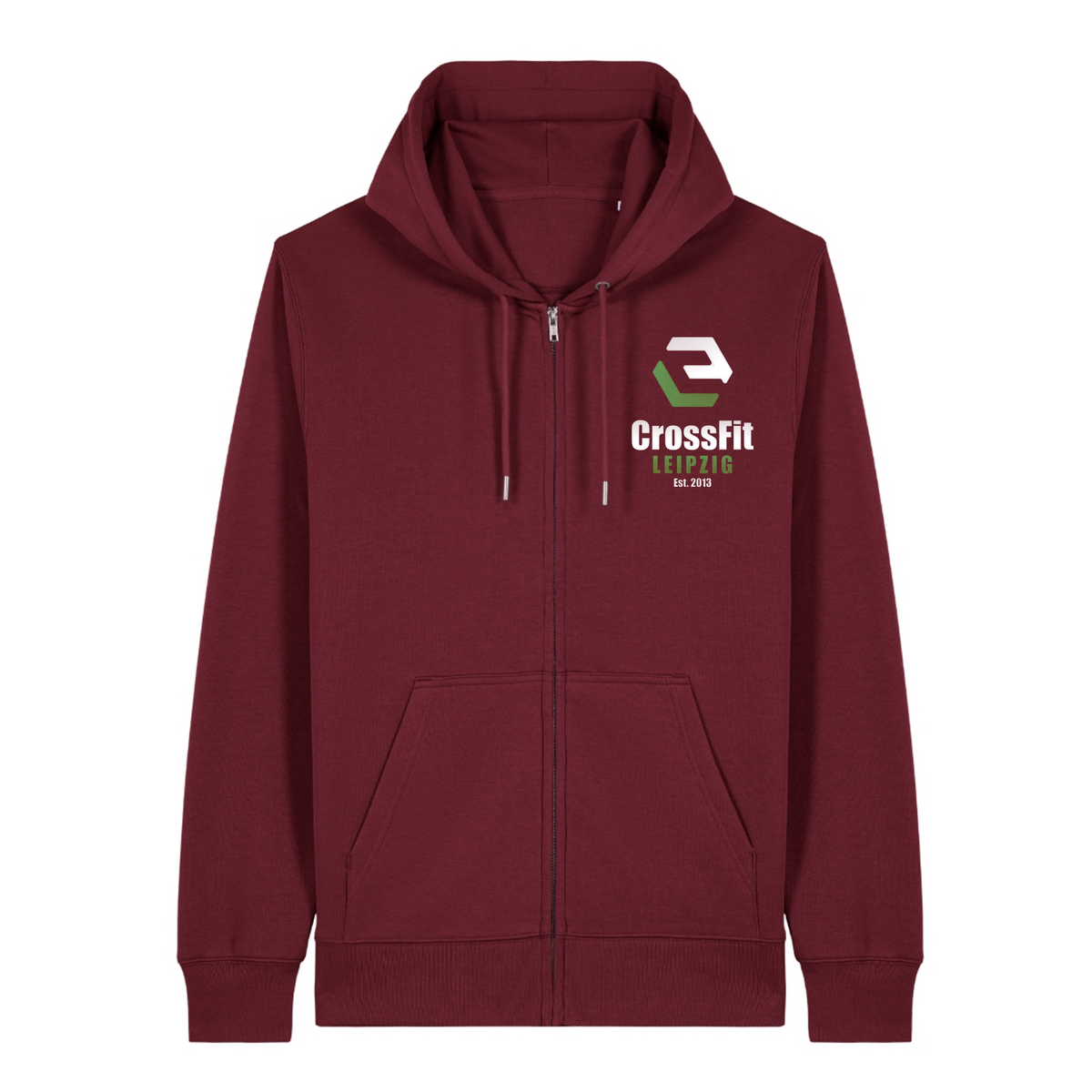 CF Leipzig - Unisex Zipper Hoodie (Jacke) - Burgundy