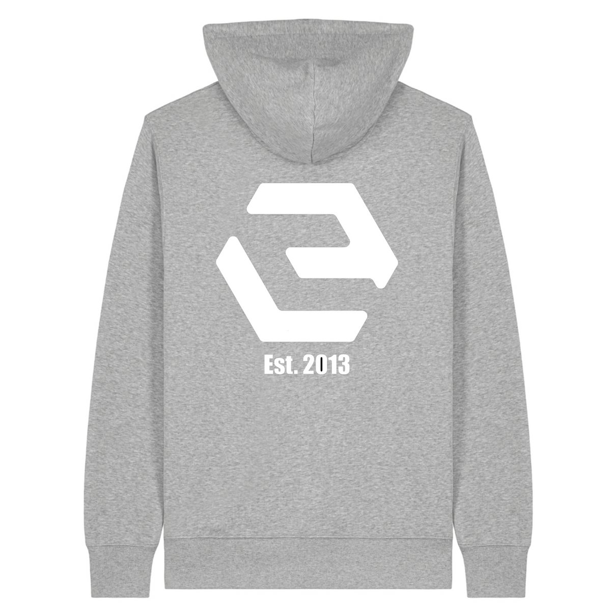 CF Leipzig - Unisex Zipper Hoodie (Jacke) - Heather Grey - Rueckseite