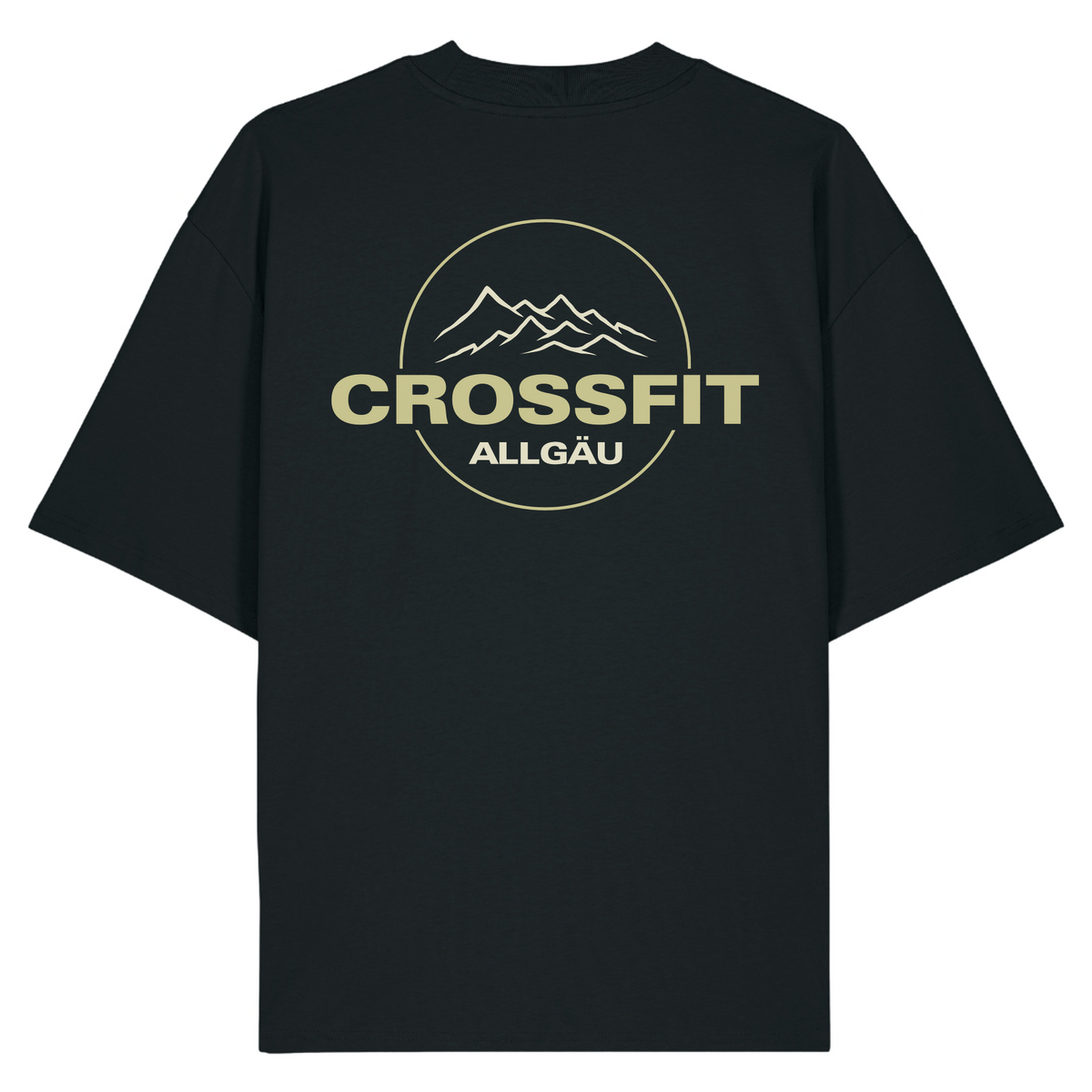 CrossFit Allgäu - Oversized Shirt double Logo (n) - Black - Rueckseite