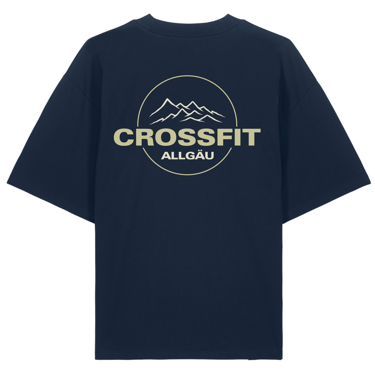 CrossFit Allgäu - Oversized Shirt double Logo (n) - French Navy - Rueckseite