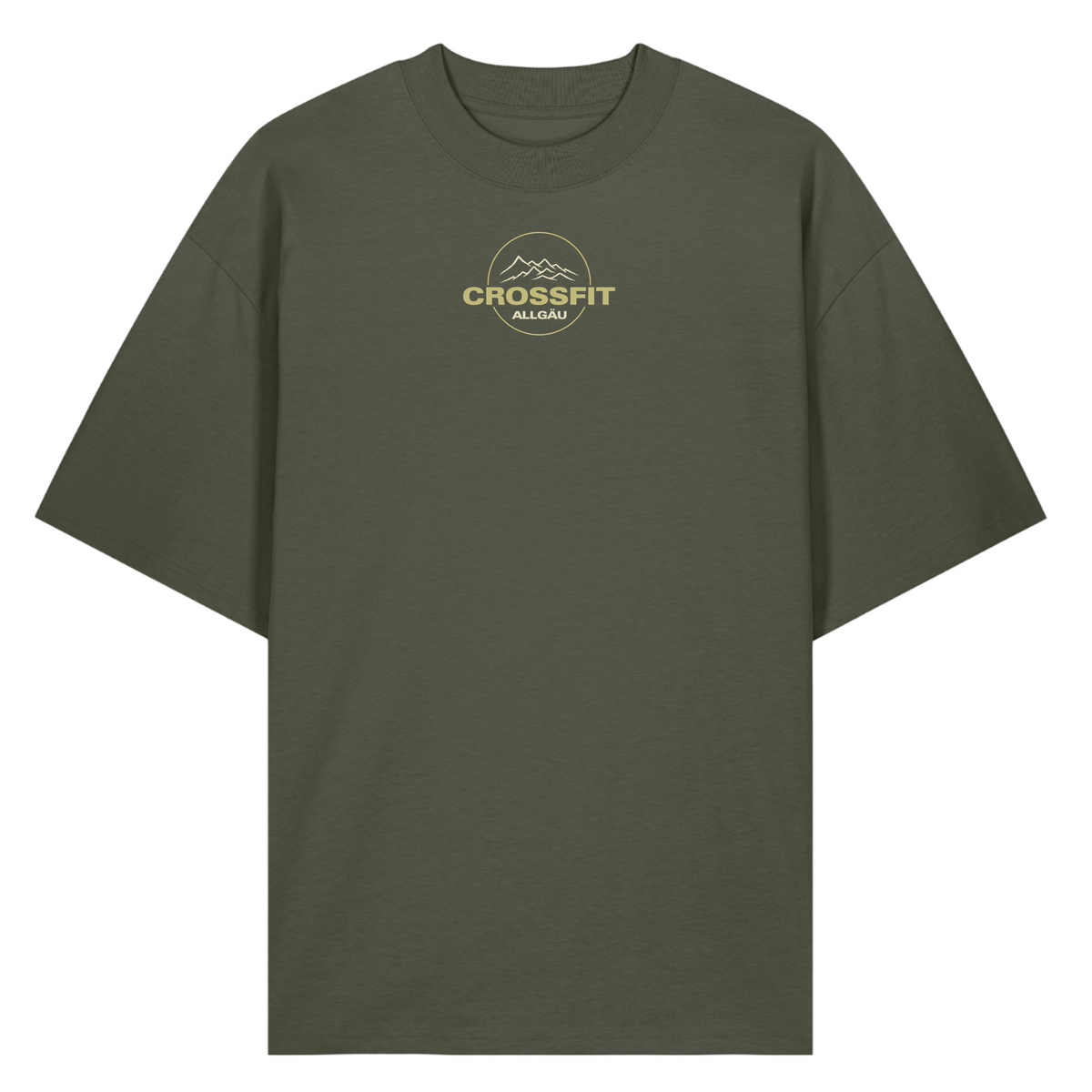 CrossFit Allgäu - Oversized Shirt double Logo (n) - Khaki