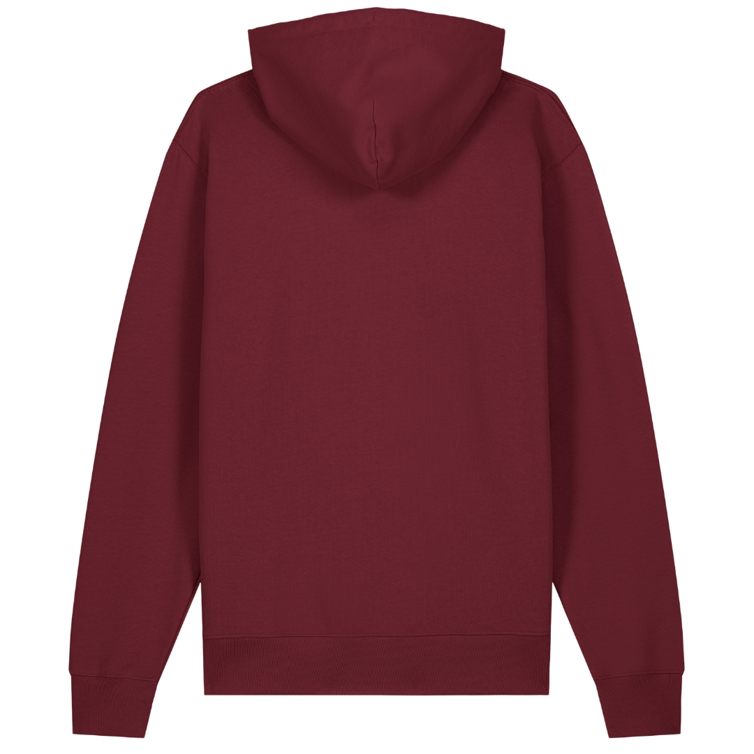 d box - Unisex Premium Hoodie - Burgundy - Rueckseite
