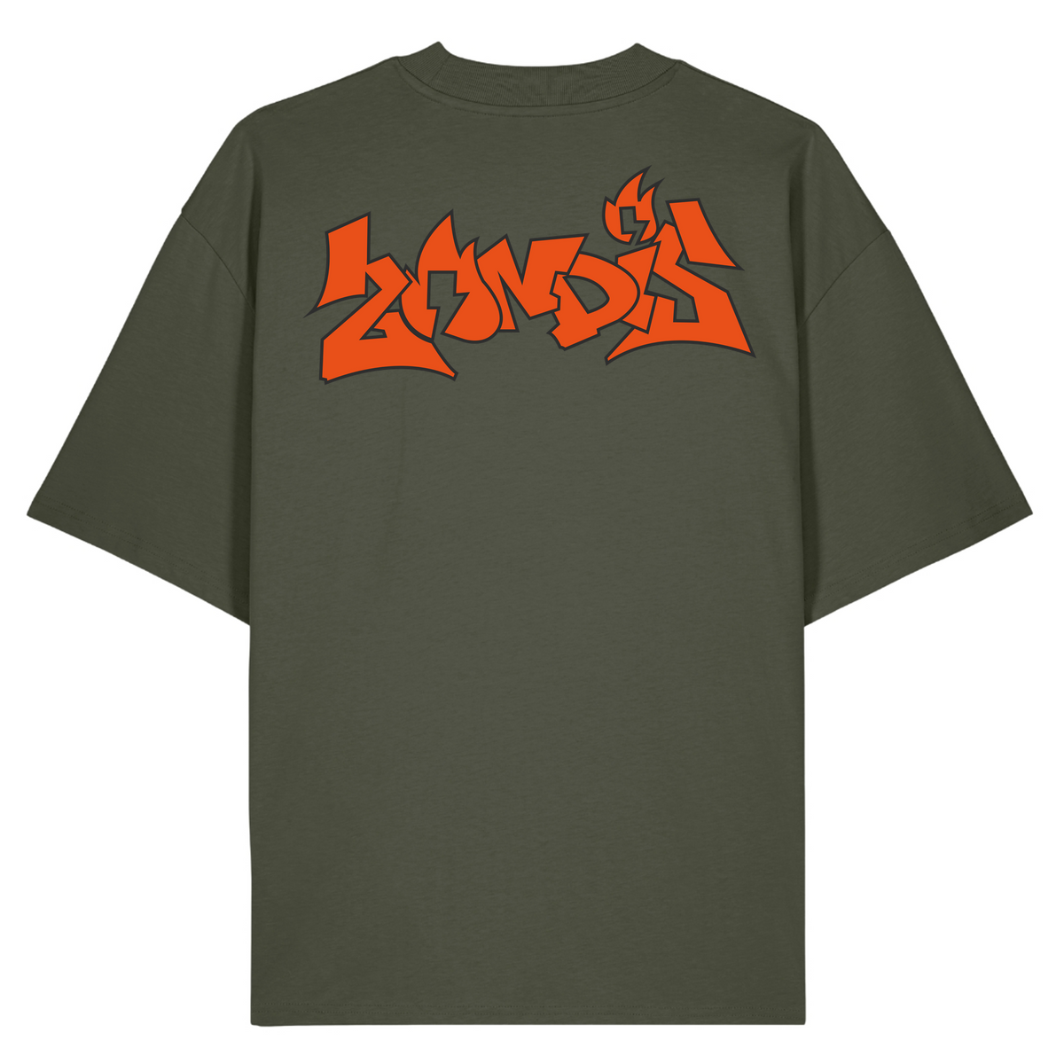 zündstoff - Unisex „member Edition“  Oversized Shirt - Khaki - Rueckseite
