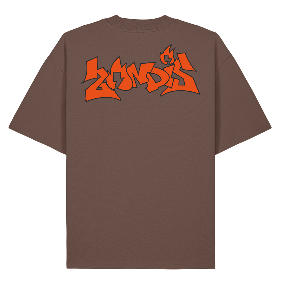 zündstoff - Unisex „member Edition“  Oversized Shirt - Mocha - Rueckseite