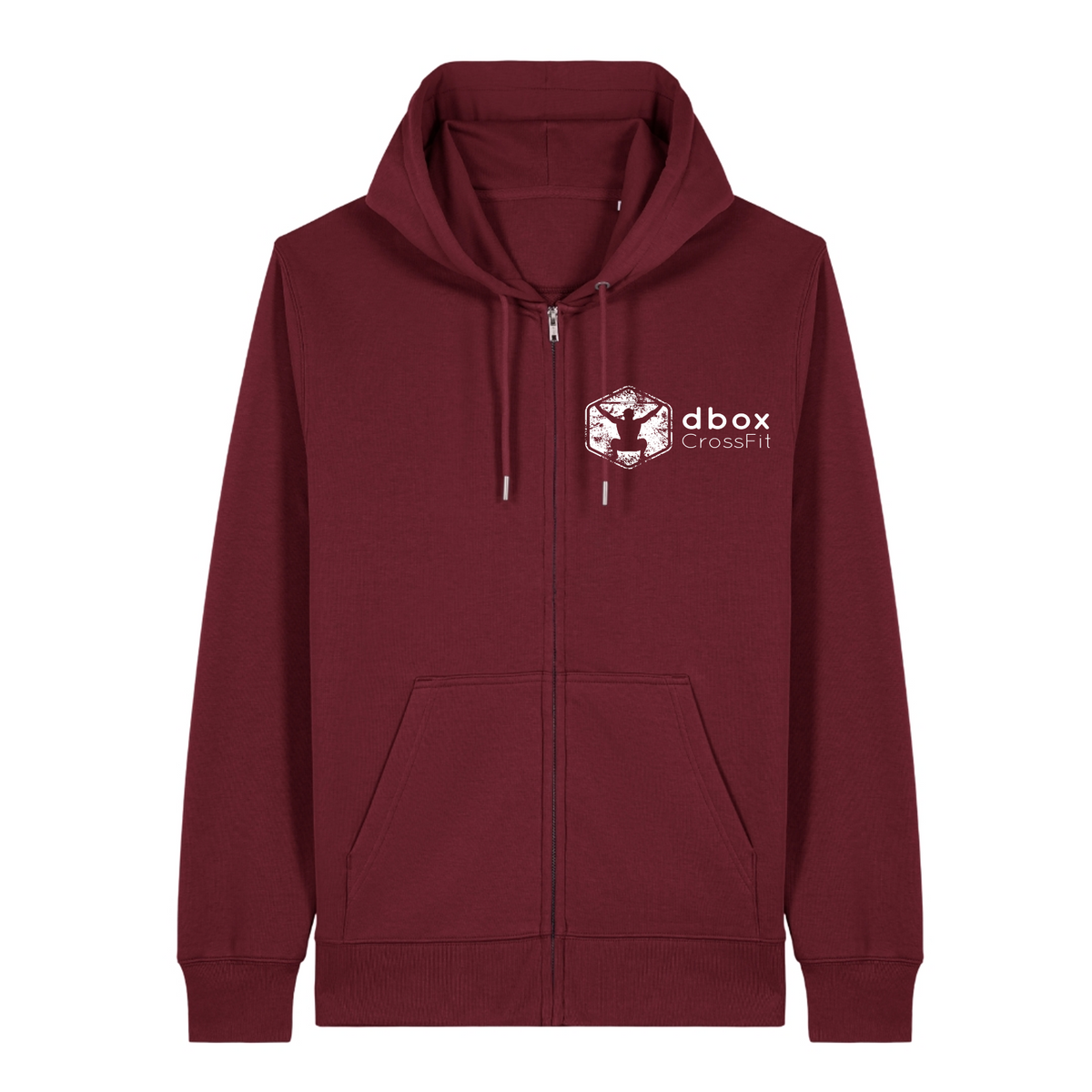 d box - Unisex Zip Hoodie - Burgundy