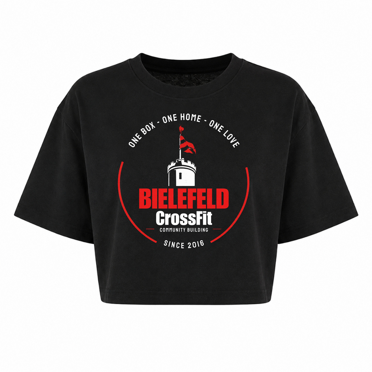 CF Bielefeld - Male Shirt Ladies Short Oversized Tee - schwarz