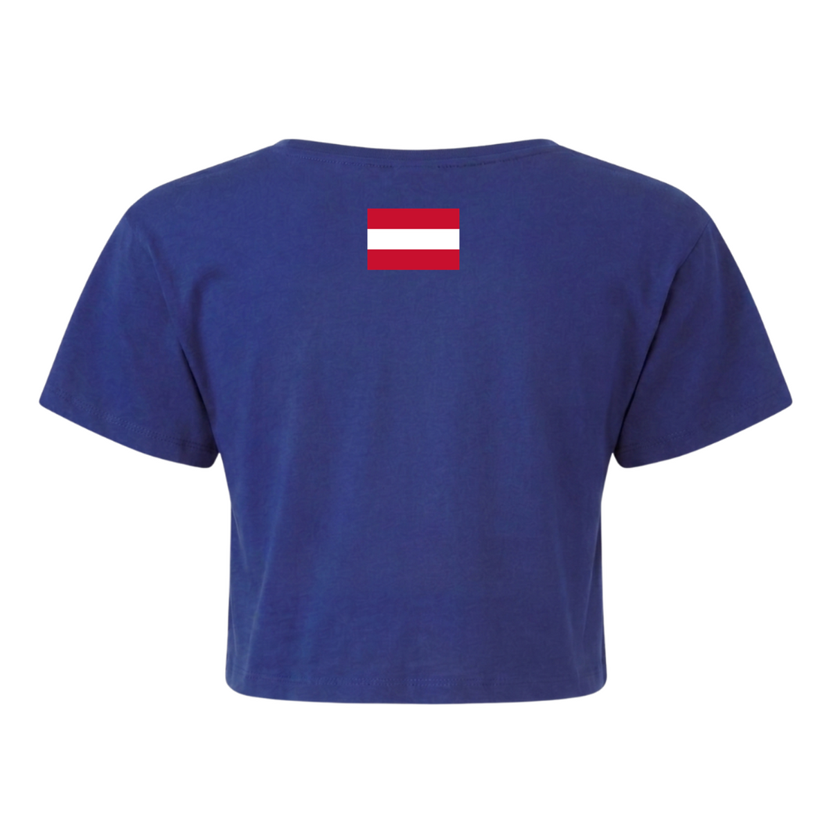CF PureWork - Ladies Crop Top - royal - Rueckseite