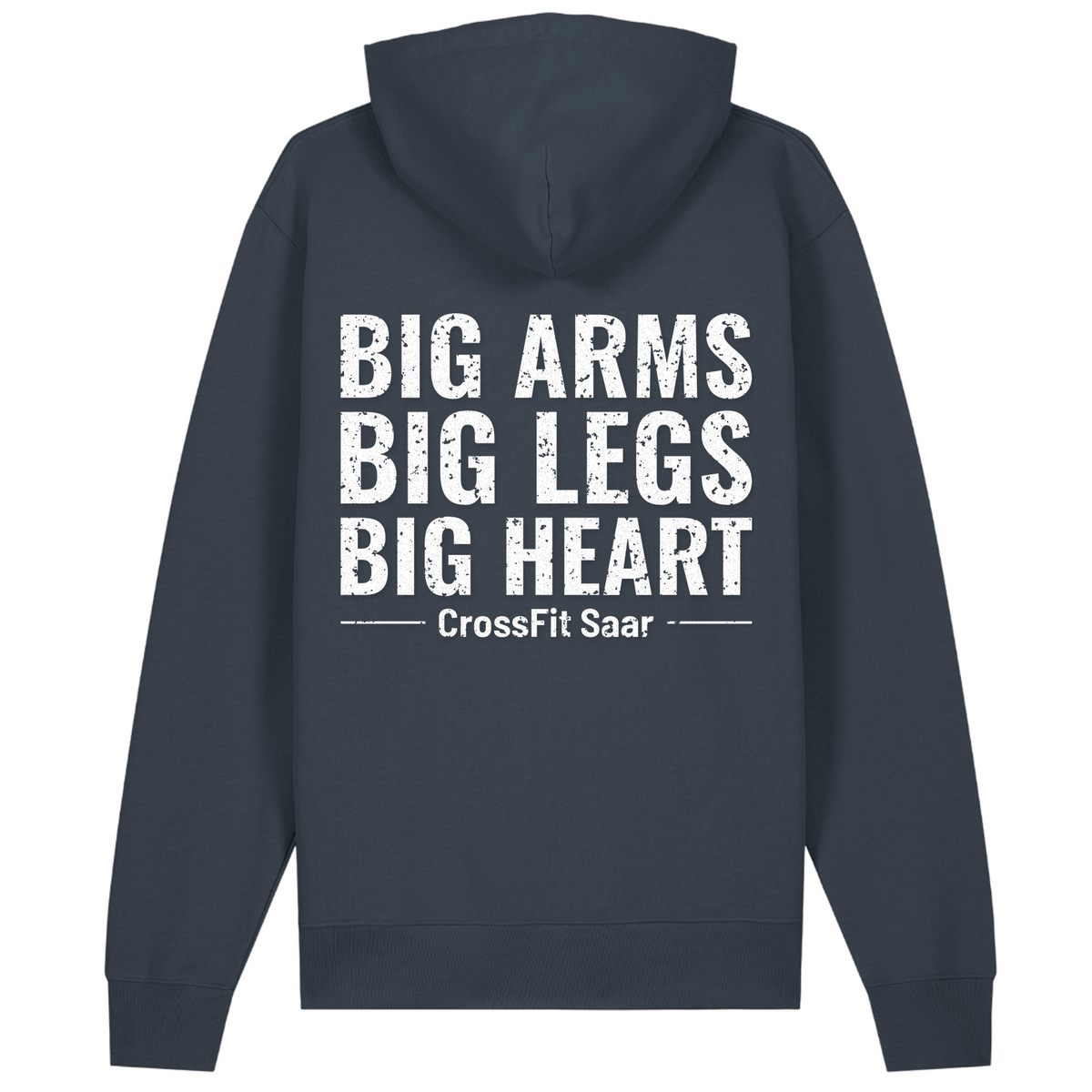 CF Saar - Male Shirt Cruiser 2.0 – Premium Unisex-Hoodie, Bio-Baumwolle - India Ink Grey - Rueckseite