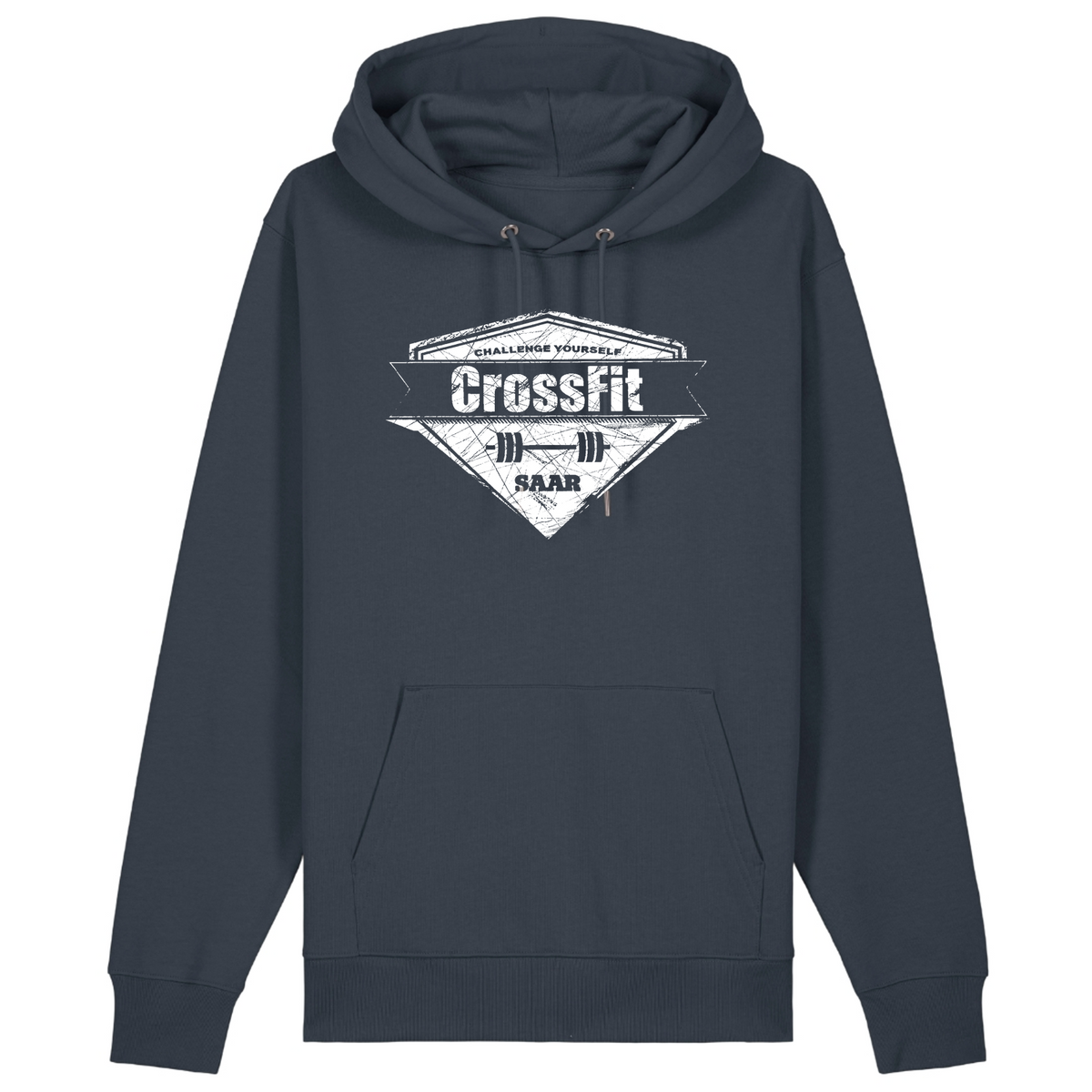 CF Saar - Male Shirt Cruiser 2.0 – Premium Unisex-Hoodie, Bio-Baumwolle - India Ink Grey