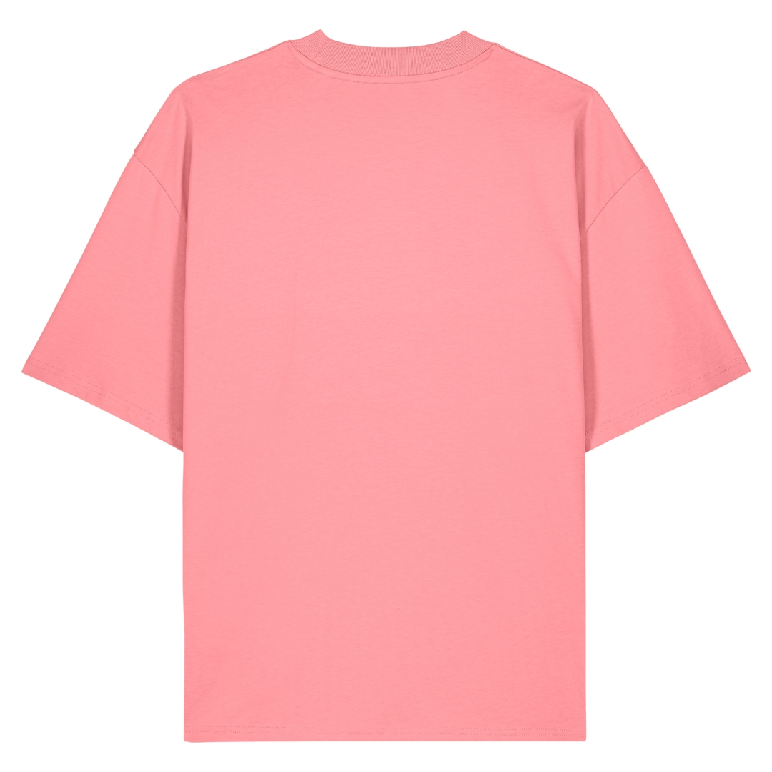 zündstoff - Unisex Oversize Shirt Flamme - Pink Joy - Rueckseite