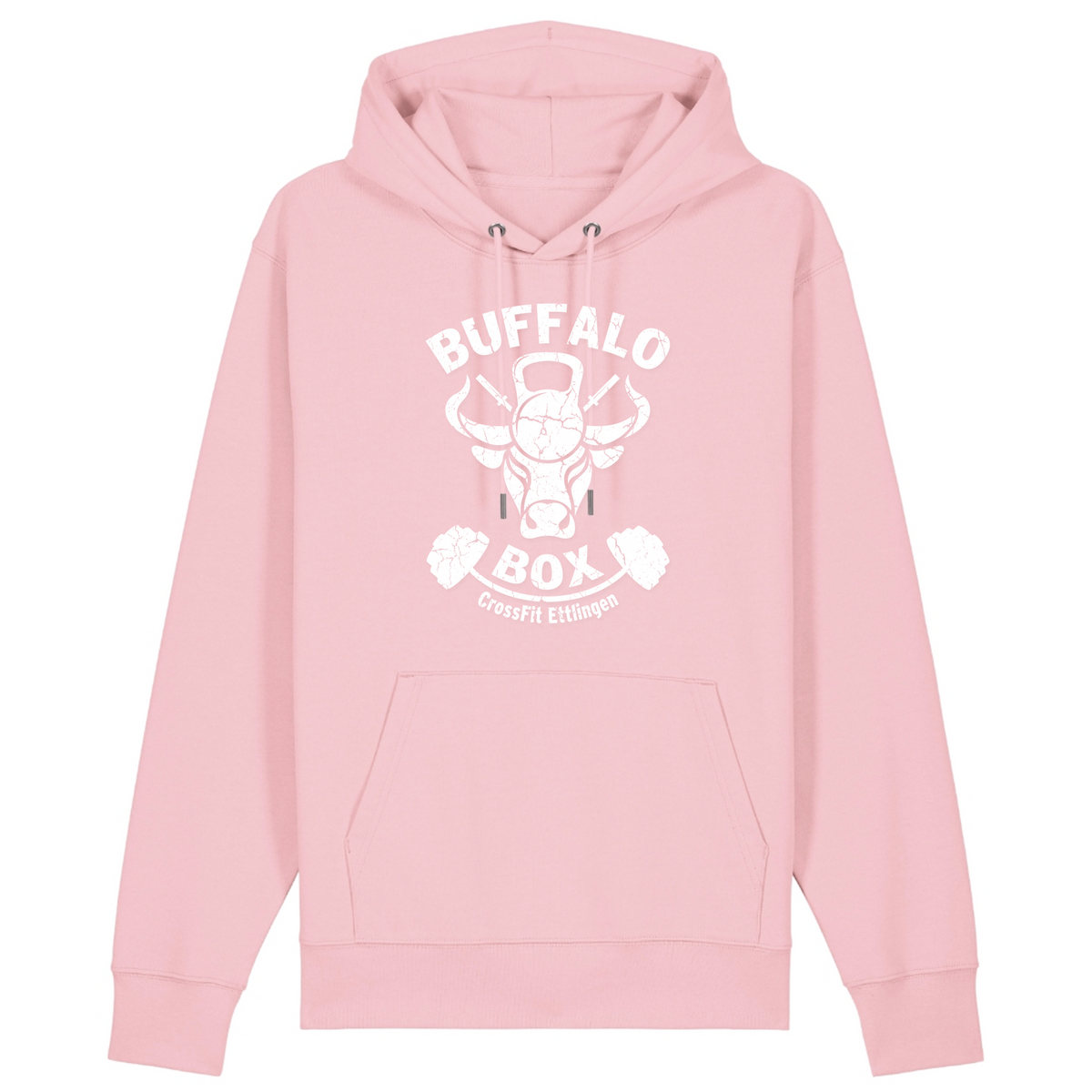 Buffalo Big Logo Premium Hoodie Unisex (n) - Cotton Pink