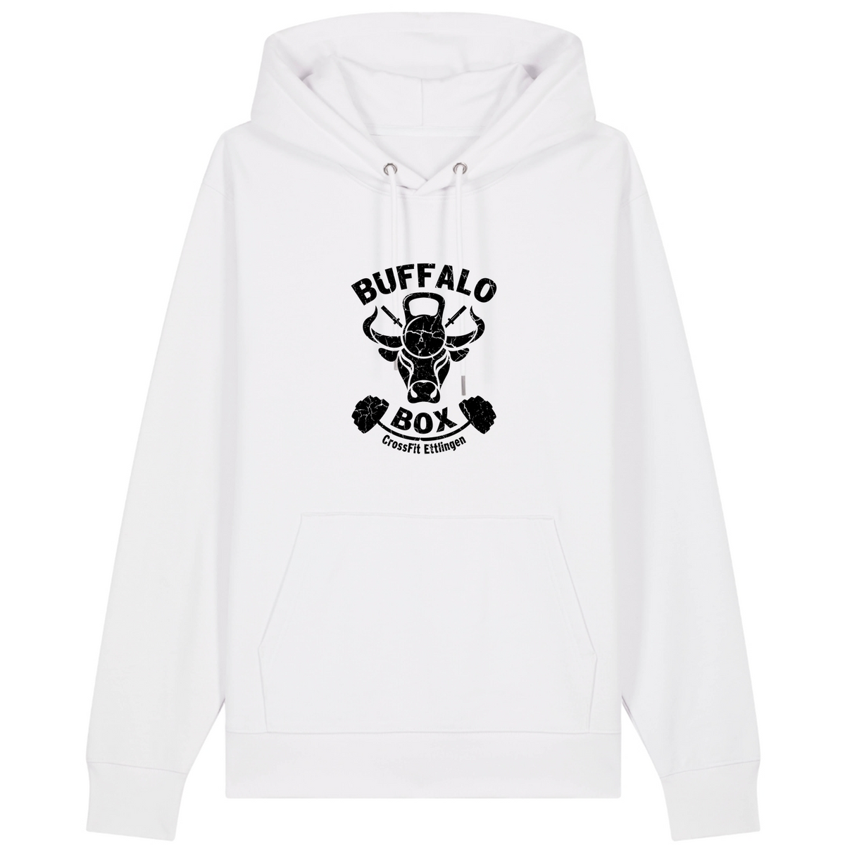 Buffalo Big Logo Premium Hoodie Unisex (n) - White