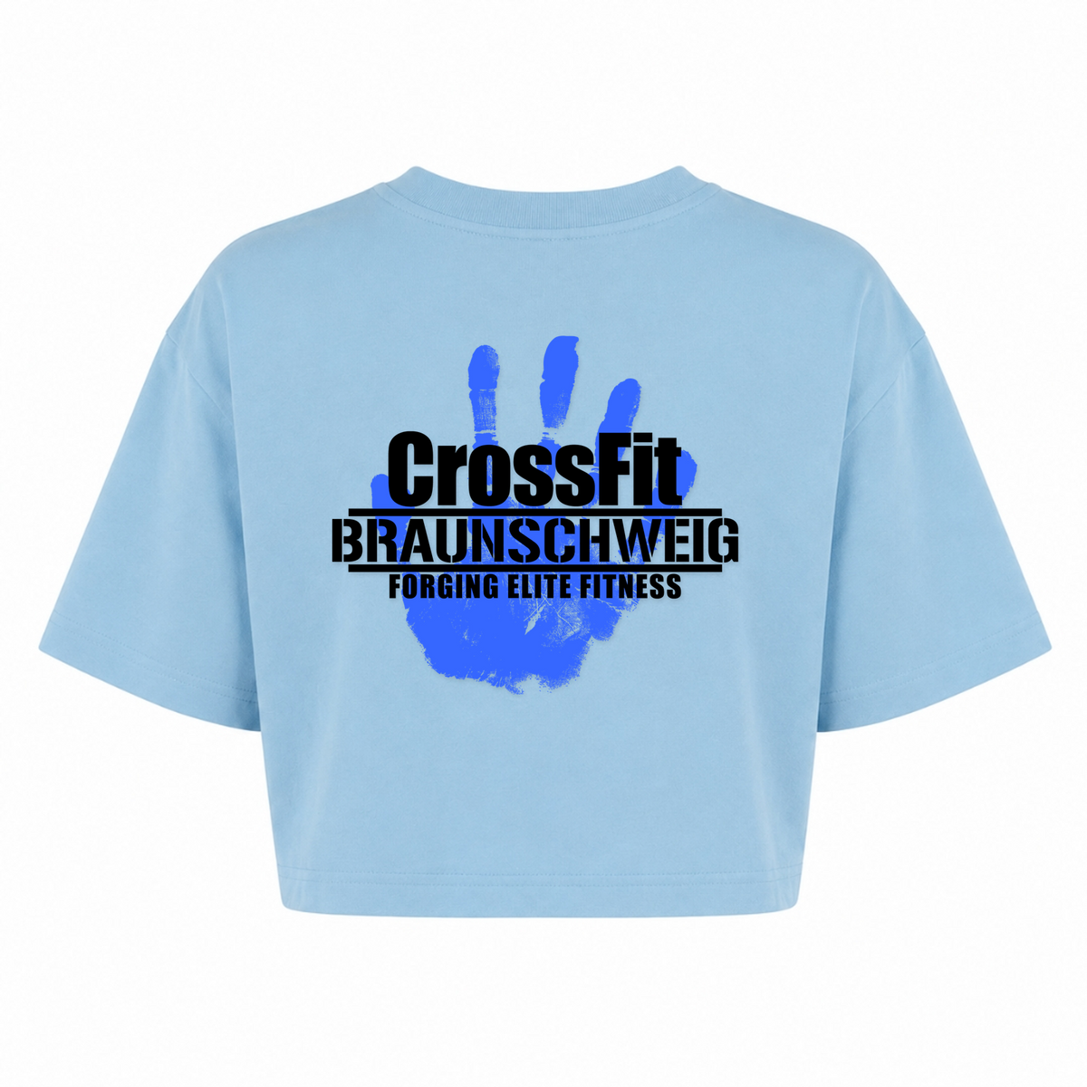 CFBS - Ladies Oversized Crop Shirt - powder blue - Rueckseite