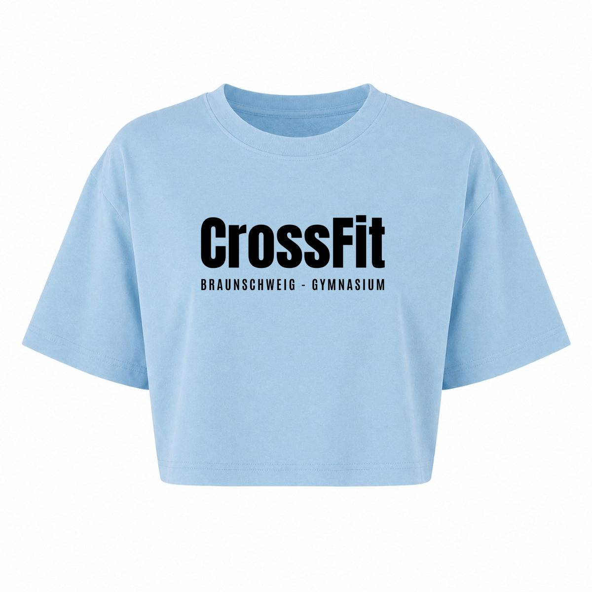 CFBS - Ladies Oversized Crop Shirt - powder blue