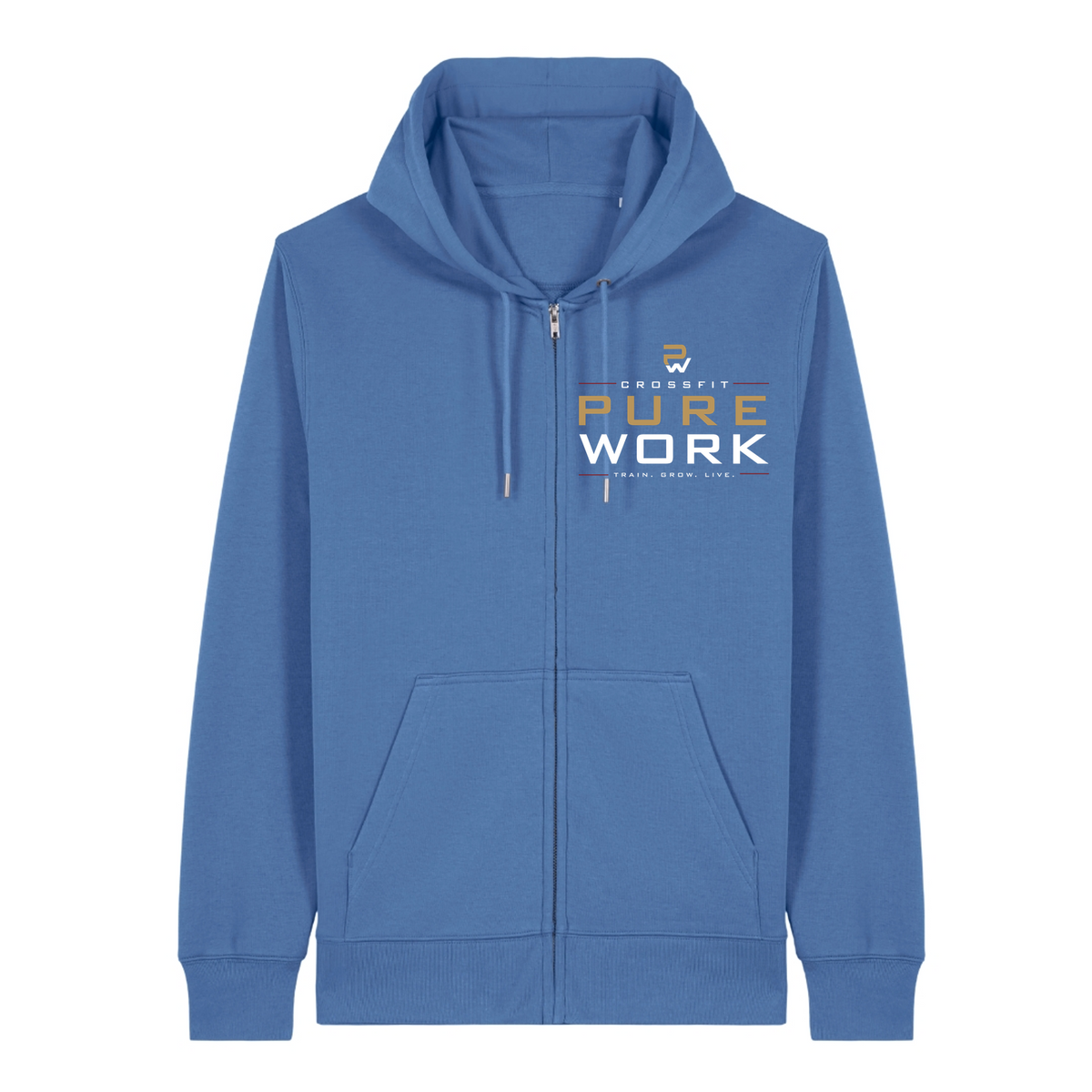 CF PureWork - Zip Hoodie Unisex - Bright Blue