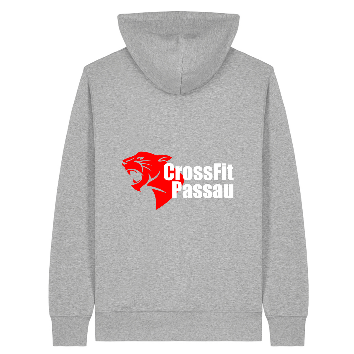 CF Passau - Unisex Zipper V2 - Heather Grey - Rueckseite