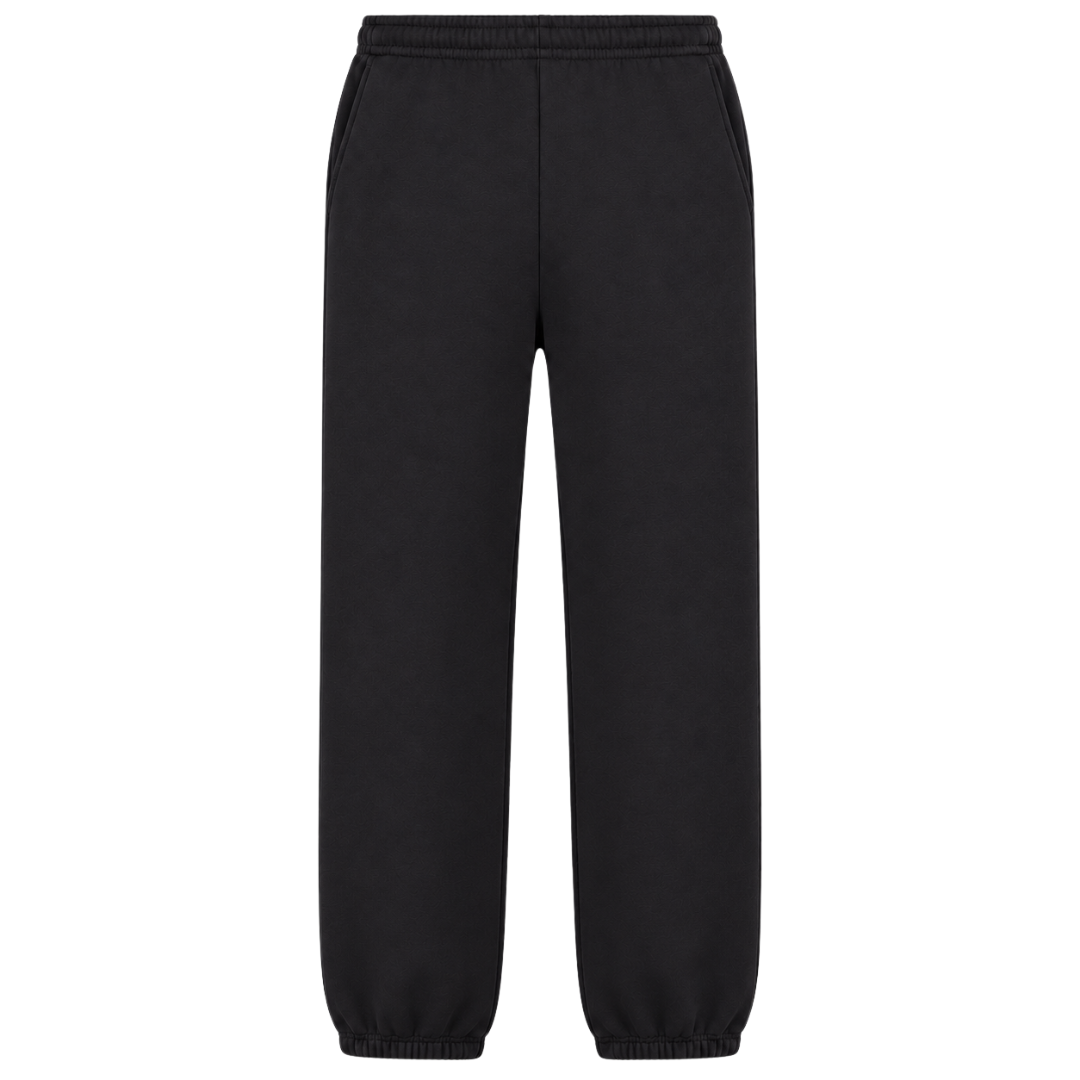 d box - Fluffy Jogger - Black - Rueckseite