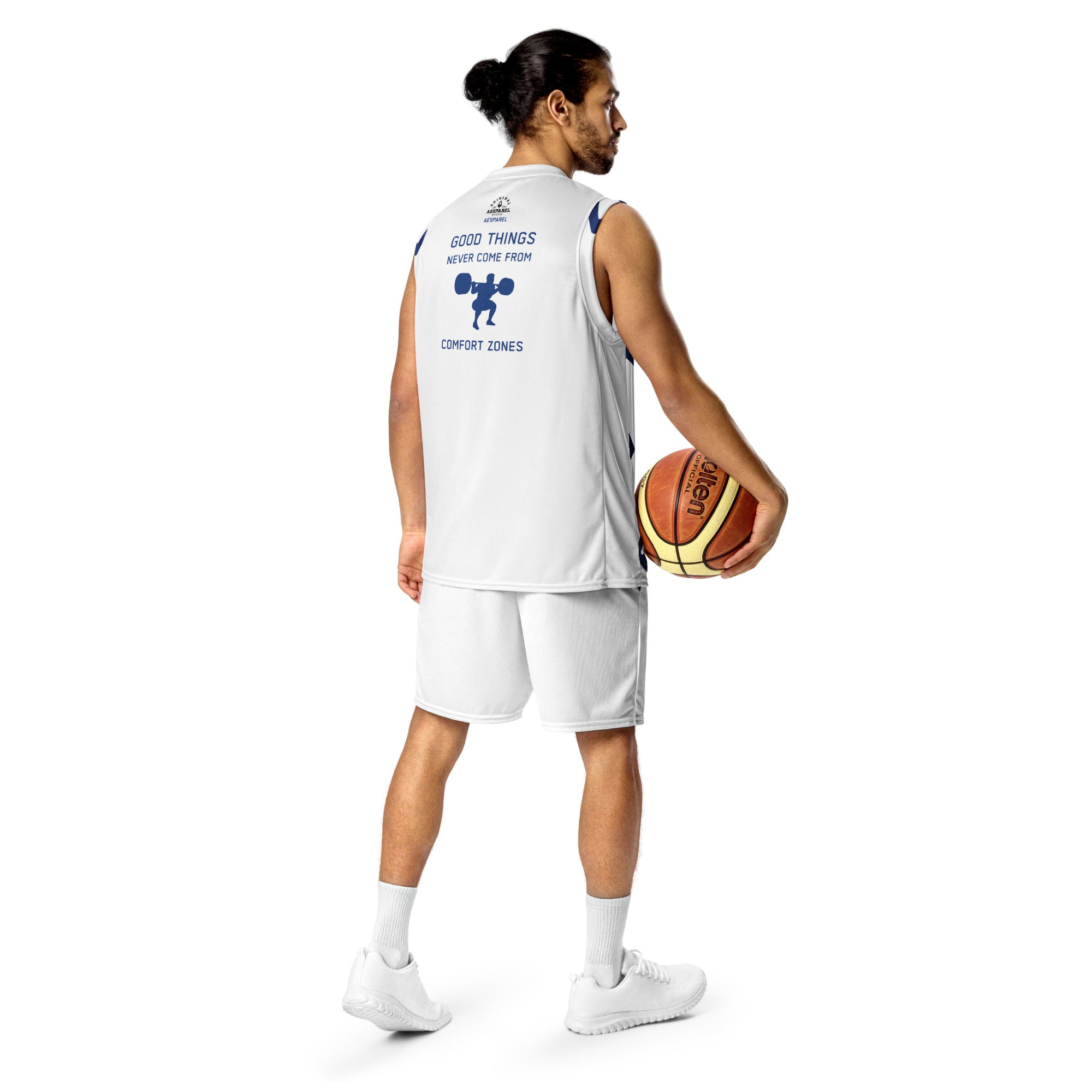 Recycled unisex basketball jersey