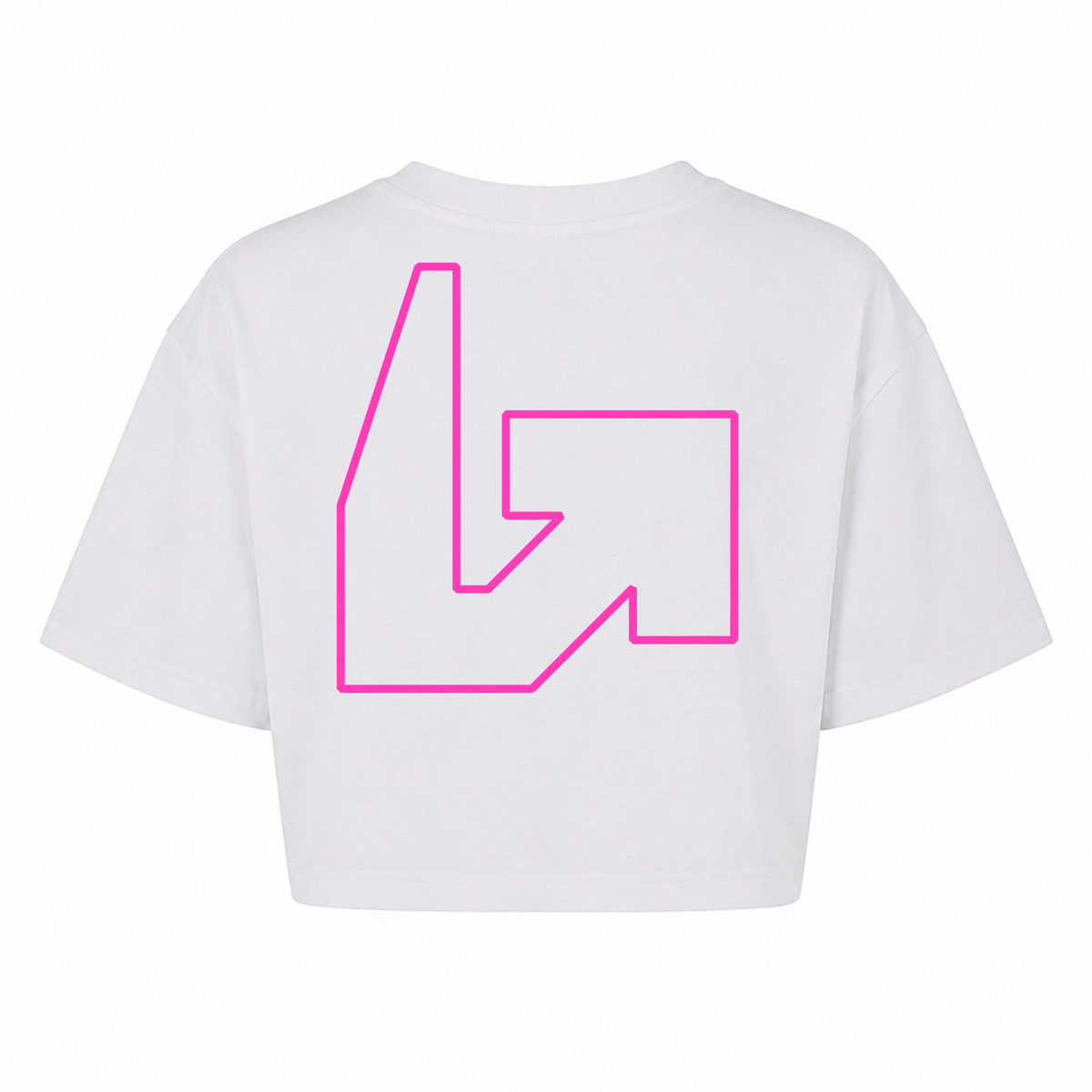 Level Up - Unisex Hoodie Ladies Short Oversized Tee - weiß - Rueckseite