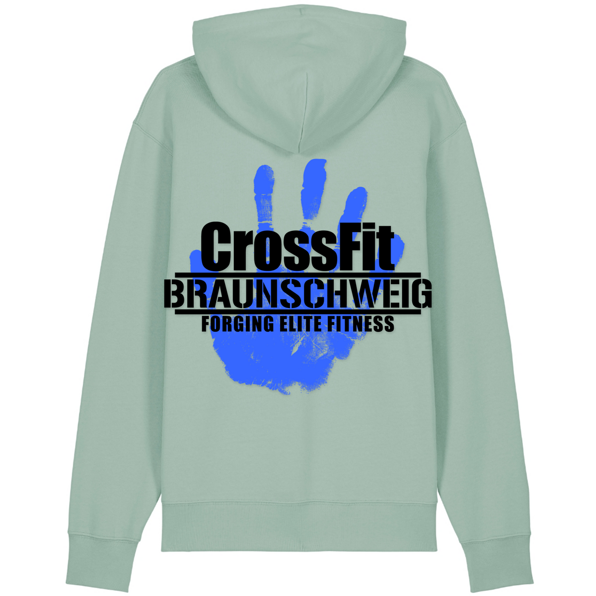 CFBS - Men Shirt Cruiser 2.0 – Premium Unisex-Hoodie, Bio-Baumwolle - Aloe - Rueckseite