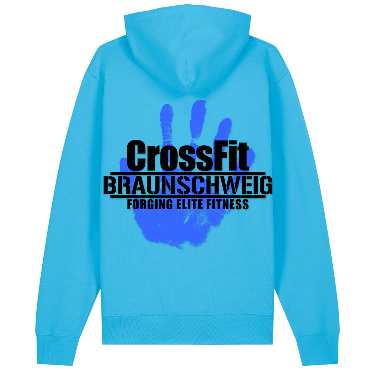 CFBS - Men Shirt Cruiser 2.0 – Premium Unisex-Hoodie, Bio-Baumwolle - Aqua Blue - Rueckseite