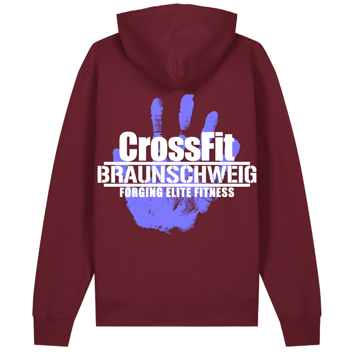 CFBS - Men Shirt Cruiser 2.0 – Premium Unisex-Hoodie, Bio-Baumwolle - Burgundy - Rueckseite