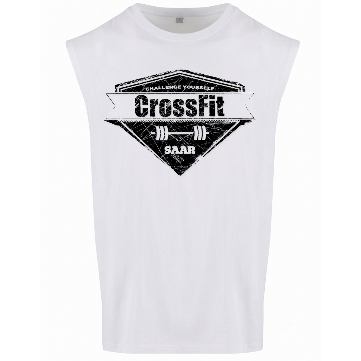 CF Saar - Male Shirt Sleeveless Tee - weiß