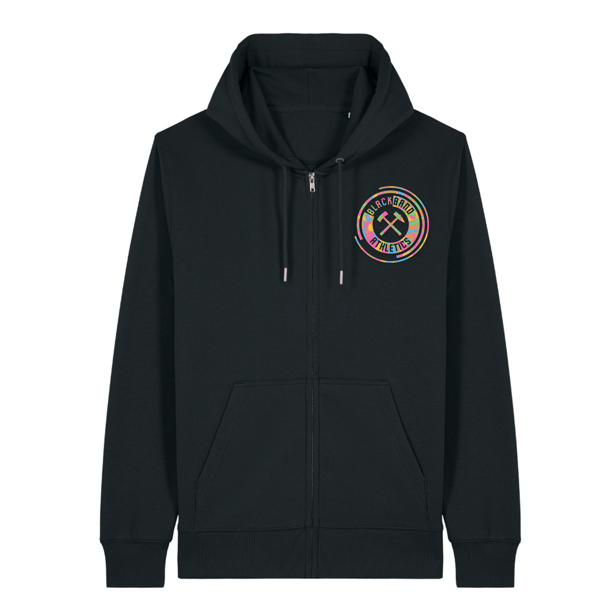 Blackband Athletics - Unisex Hoodie Zpper Camo - Black