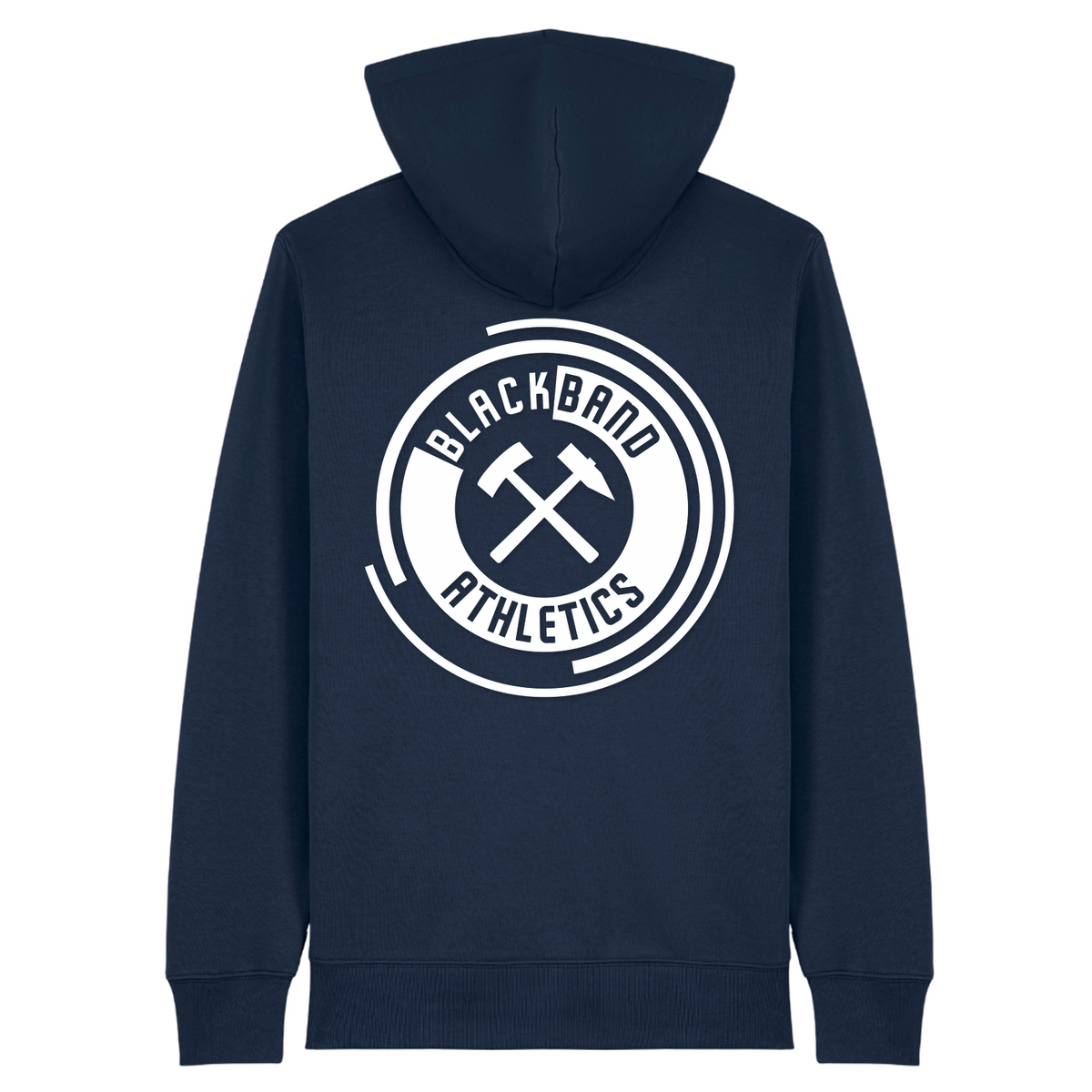 Blackband Athletics - Unisex Hoodie Zpper Camo - French Navy - Rueckseite