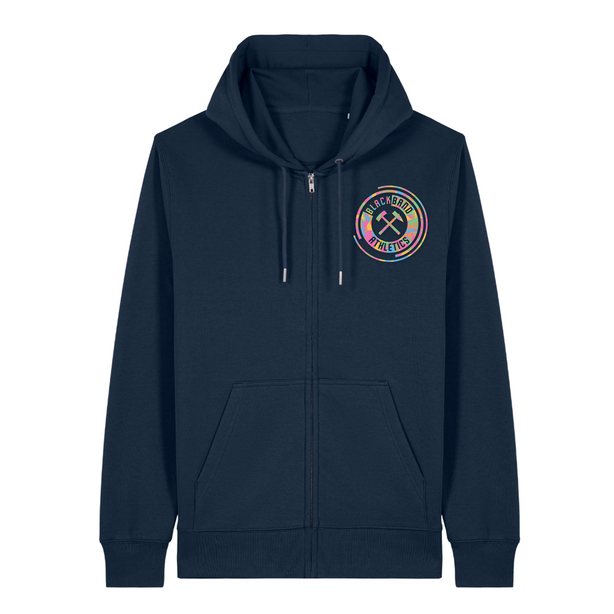 Blackband Athletics - Unisex Hoodie Zpper Camo - French Navy
