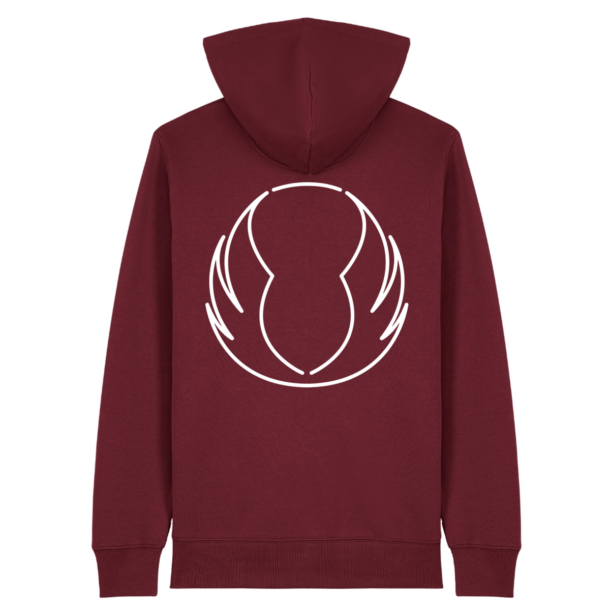 CF Gladbeck - Unisex Zip-Hoodie - Burgundy - Rueckseite