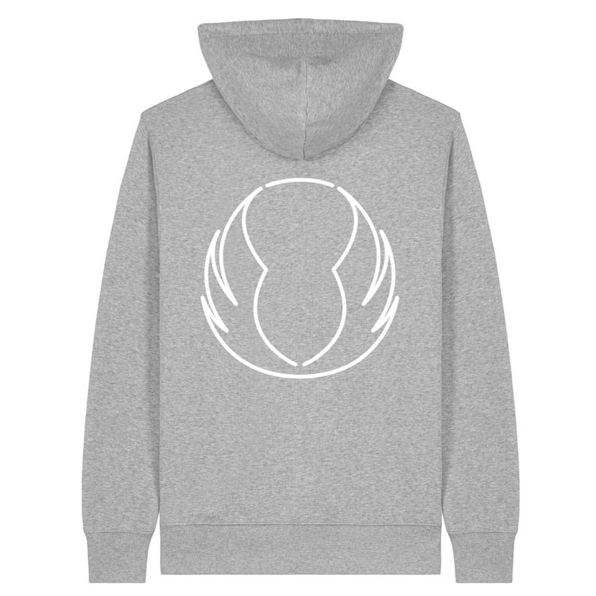 CF Gladbeck - Unisex Zip-Hoodie - Heather Grey - Rueckseite