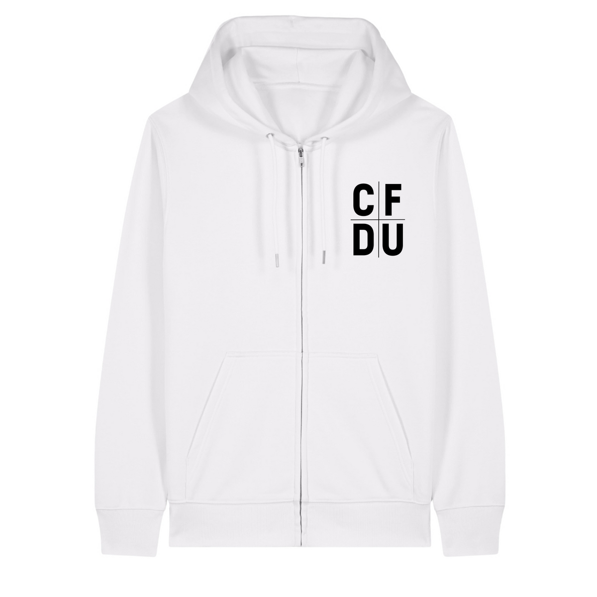 CFDU - Zip Hoodie Unisex - White