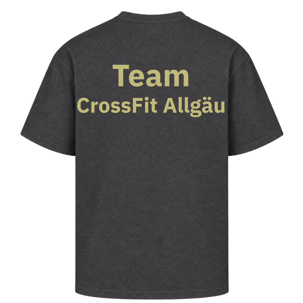 CrossFit Allgäu - TEAM Male Shirt - Charcoal (Heather) - Rueckseite