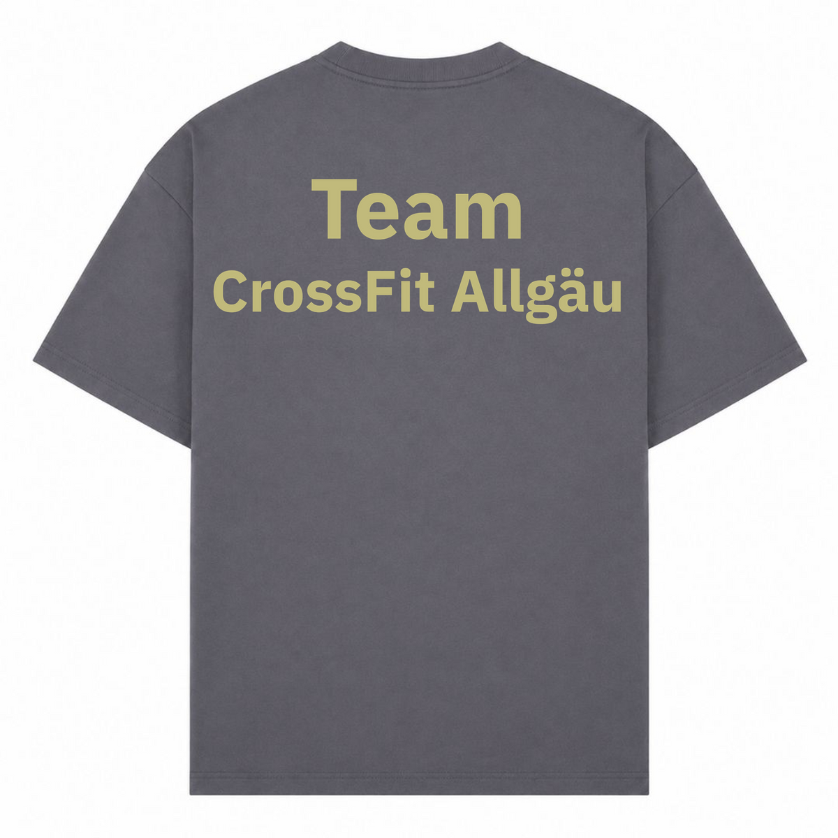 CrossFit Allgäu - TEAM Male Shirt - dark grey  - Rueckseite