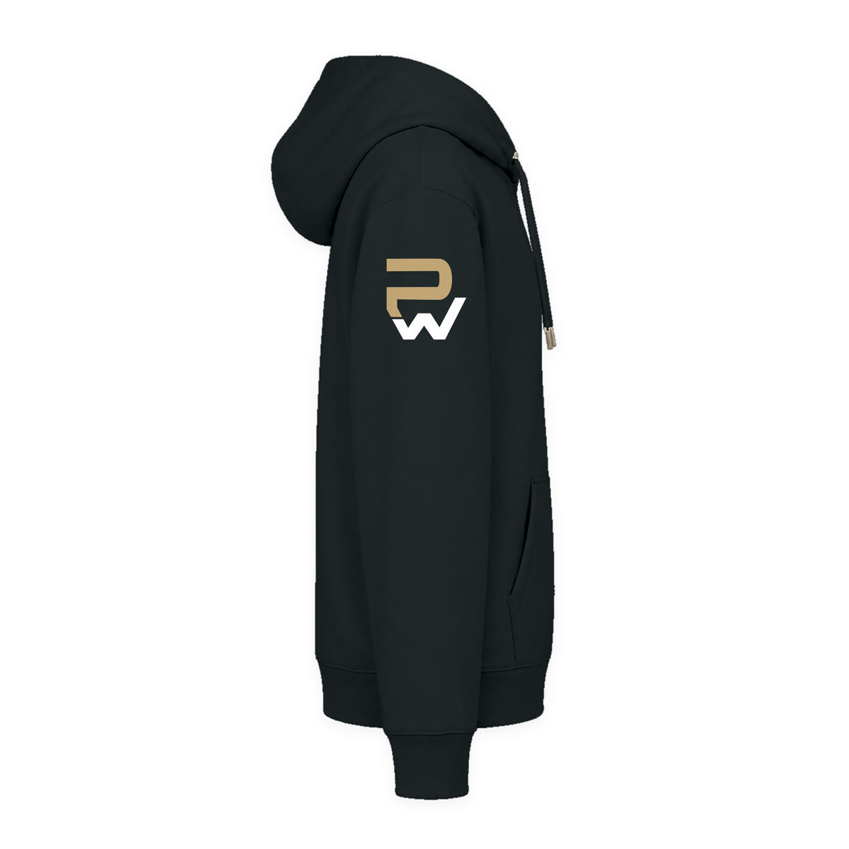 CF PureWork - Hoodie Premium Unisex - Black - Rechter Aermel