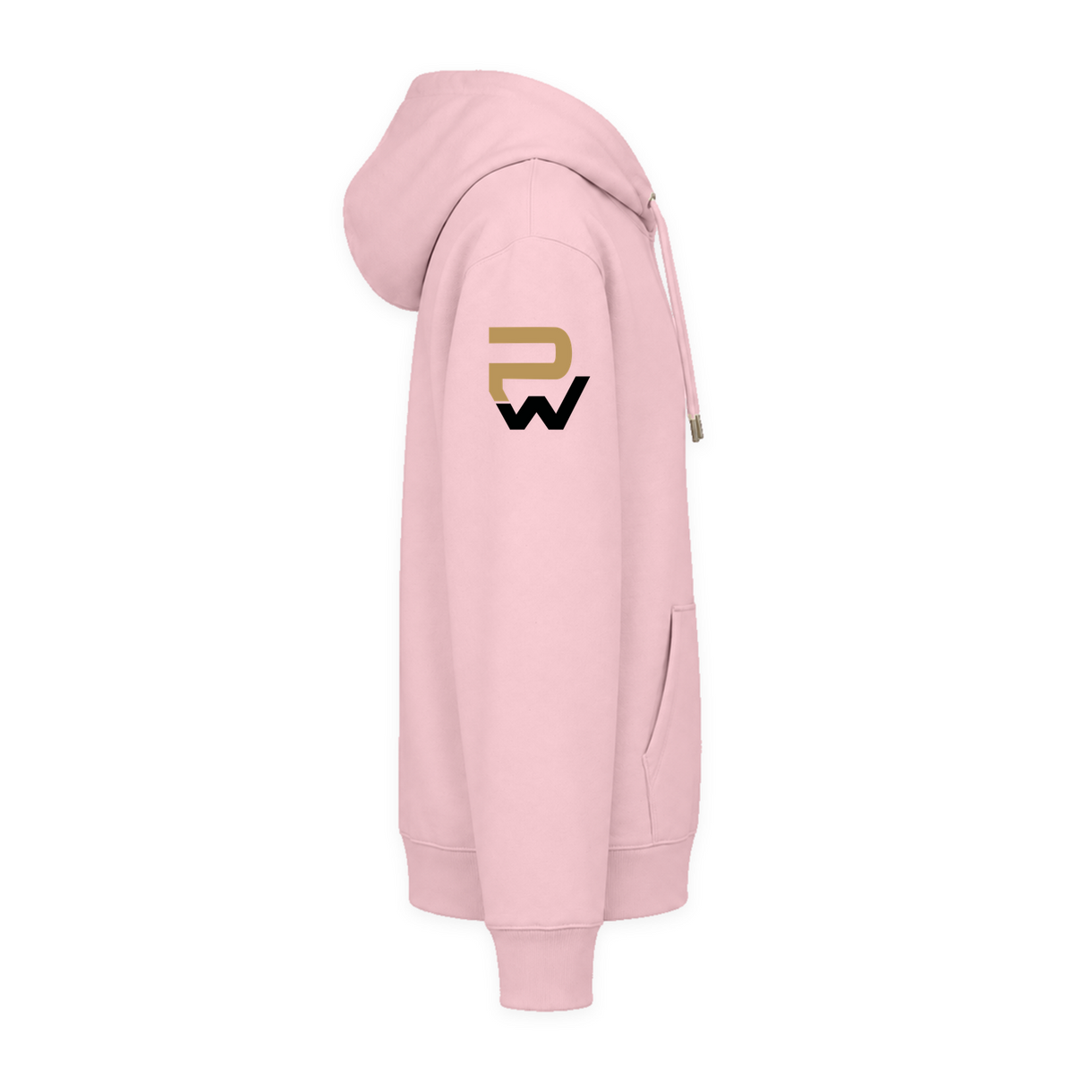 CF PureWork - Hoodie Premium Unisex - Cotton Pink - Rechter Aermel