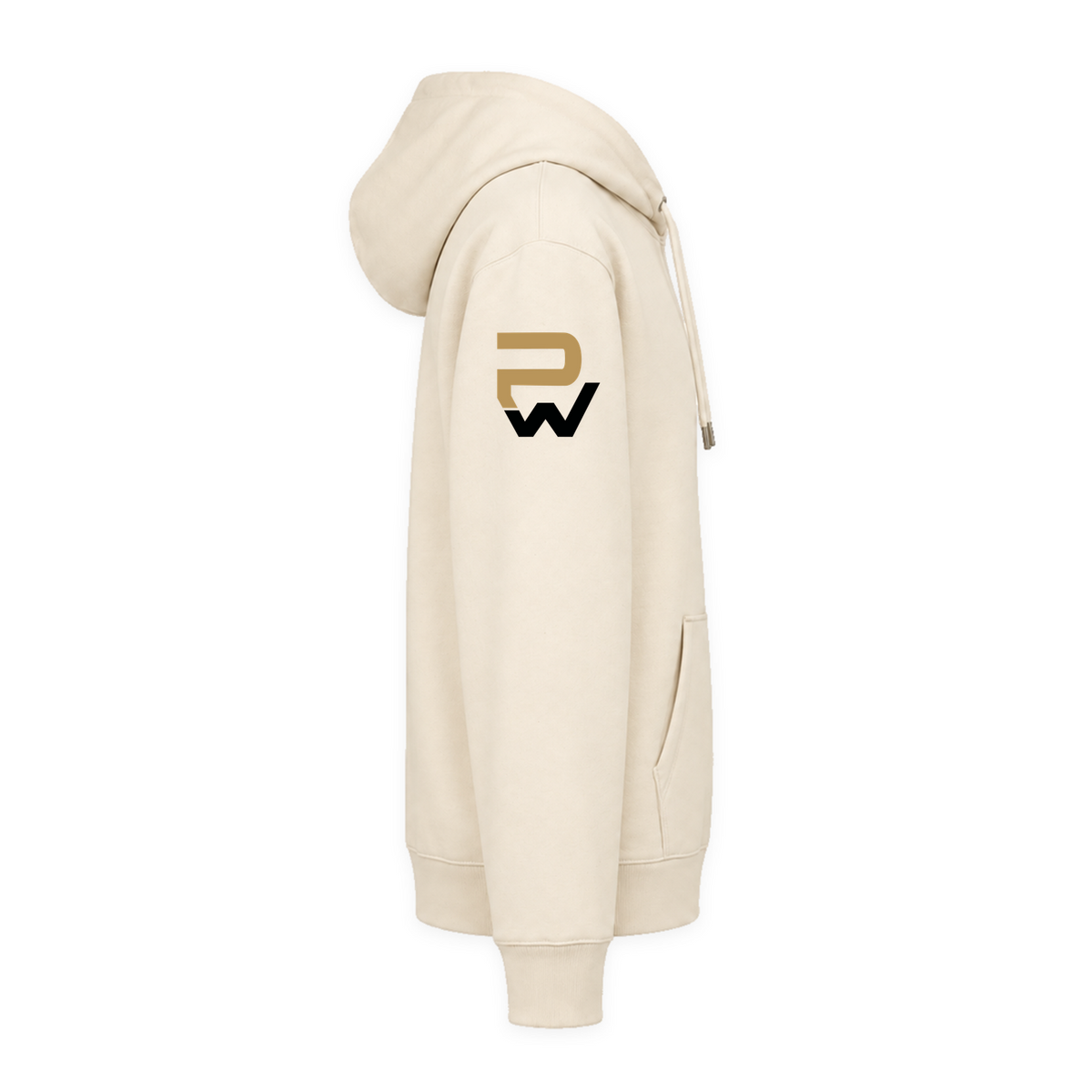 CF PureWork - Hoodie Premium Unisex - Natural Raw - Rechter Aermel
